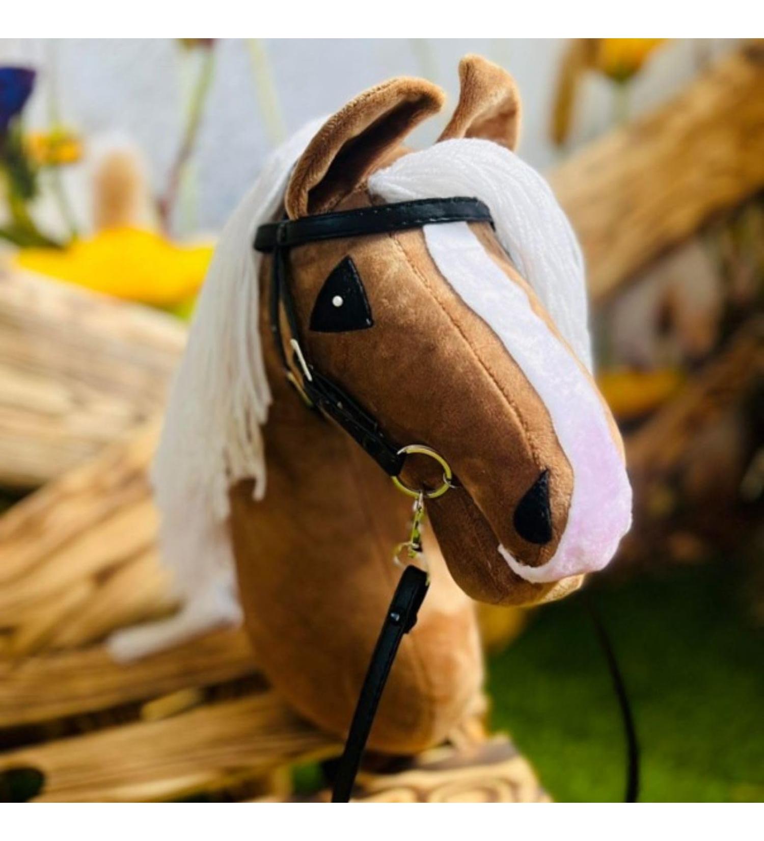 KHT Aria Shop Hobby Horsing - Plush Horse Sports Toys | Trendy Dressage Exercises | Handmade Hobby Horse A3 Light Brown - Buy Online on GoSupps.com