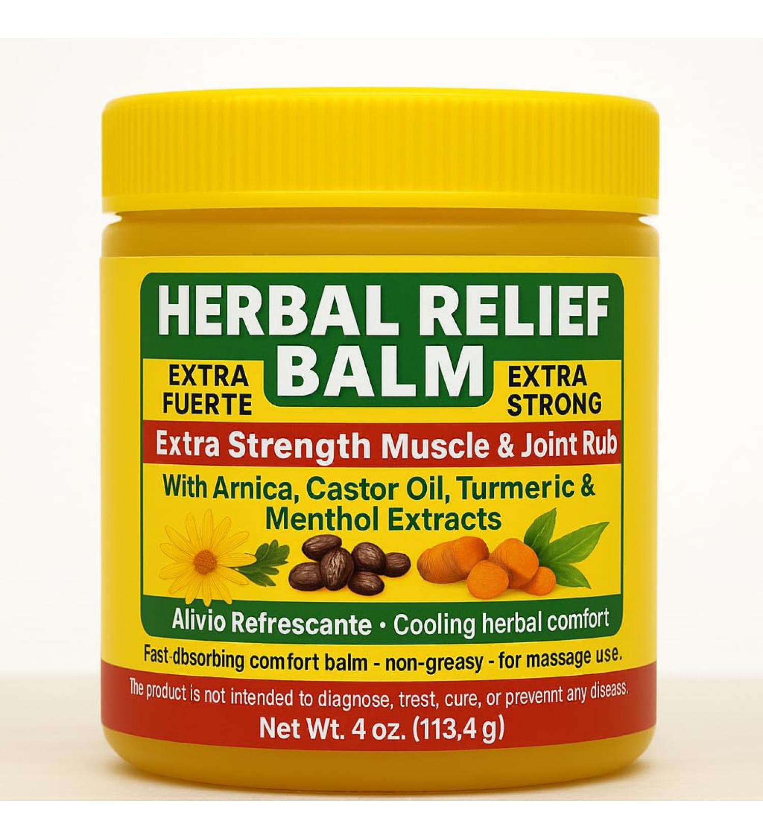 Extra Strong Muscle Rub Gel with Hemp Oil Alleviates Aches Muscle Stiffness & Improves Joint Mobility with Arnica (125G) 4 Ounce (Pack of 1)
