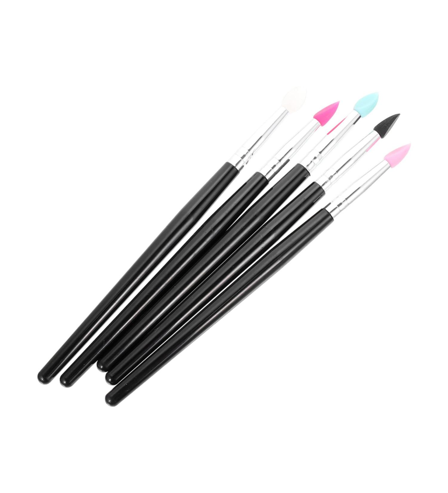 DRESSOOS 15 Pcs Silicone Eyeshadow Brush Lipstick Applicator Creme Eyeshadow Stick Makeup Plastic Handle - Buy Online on GoSupps.com