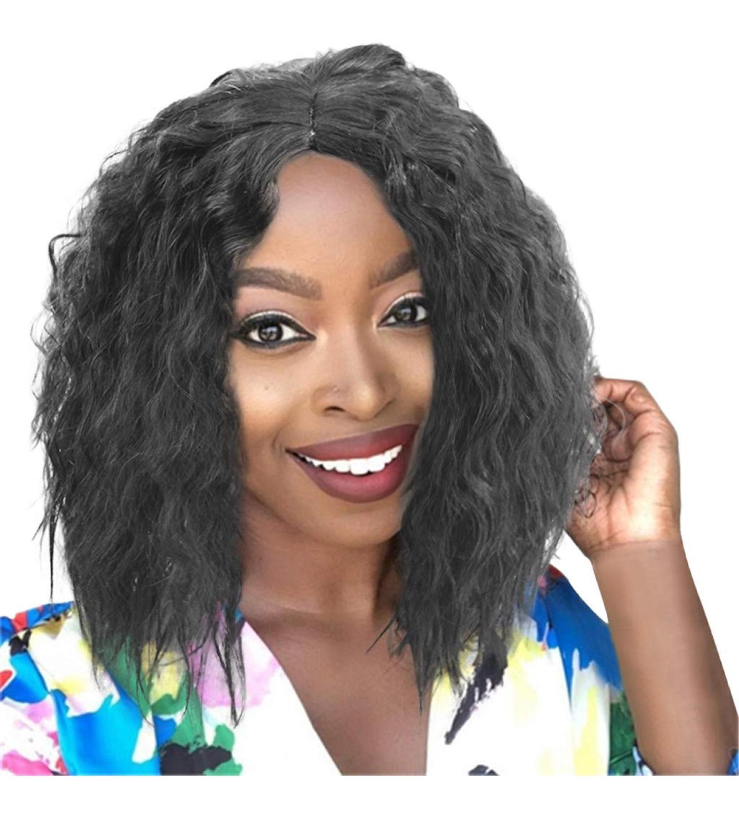 Ultimate Afro Curly Wig for Women - Long Black Synthetic Hair for Cosplay & Anime - Buy Online on GoSupps.com