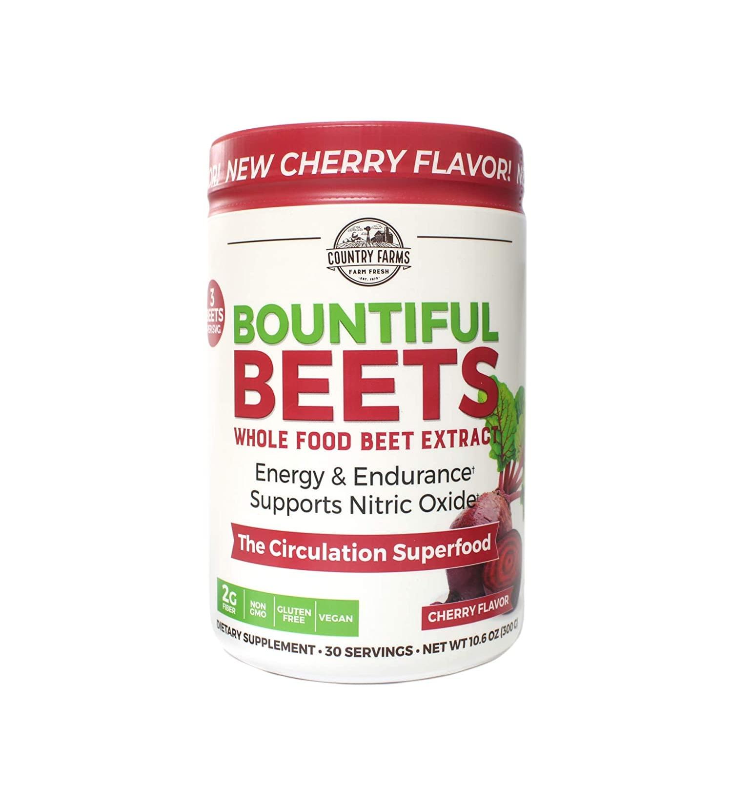 Country Farms Bountiful Beets Circulation Superfood 10.6 oz (Pack of 2) - Buy Online on GoSupps.com