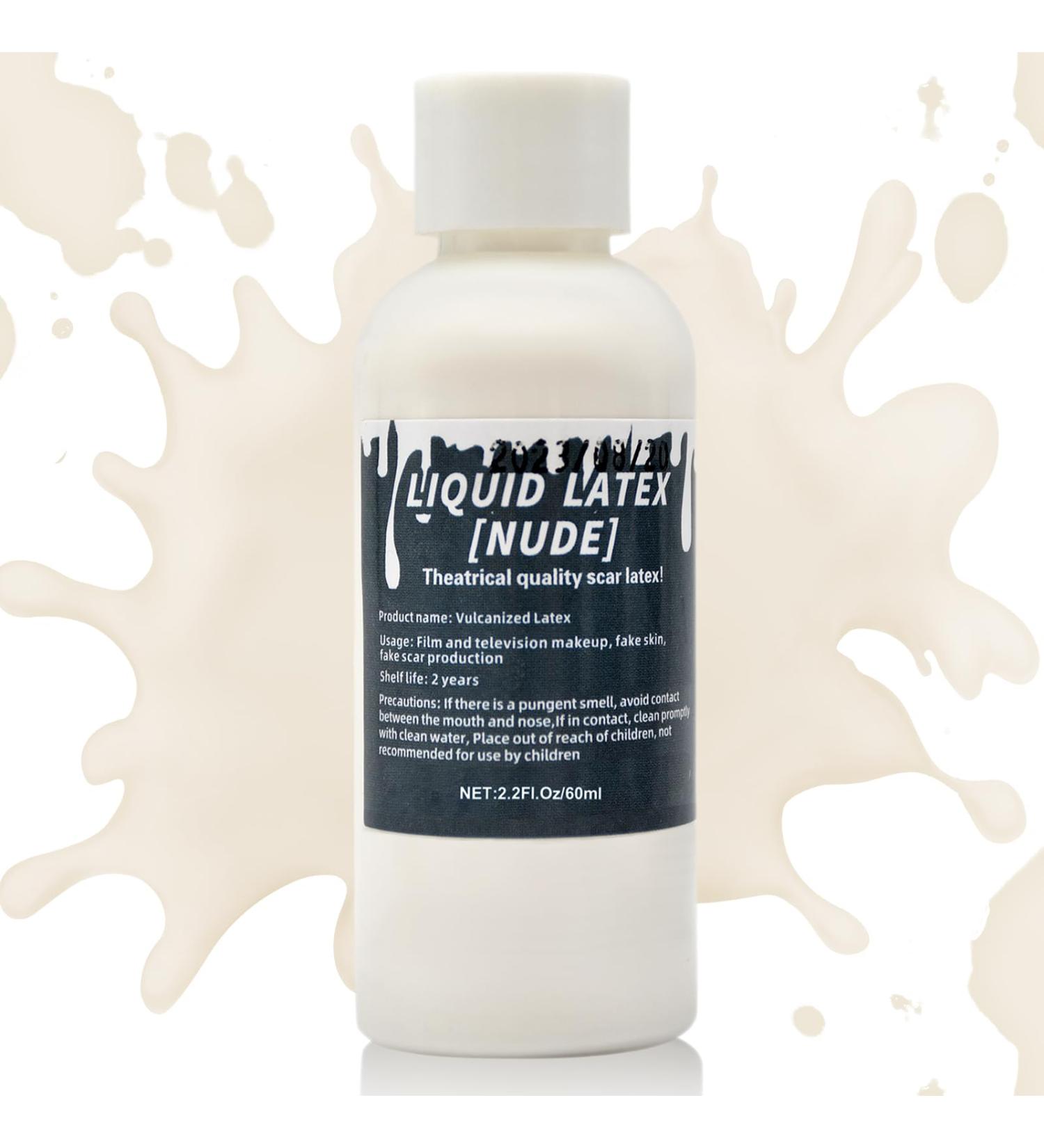 2.2 fl oz Liquid Latex Halloween SFX Makeup Kit - Realistic Scar & Wound Effects Clear Adhesive Glue for Skin Perfect for Costumes & Special Effects - Buy Online on GoSupps.com