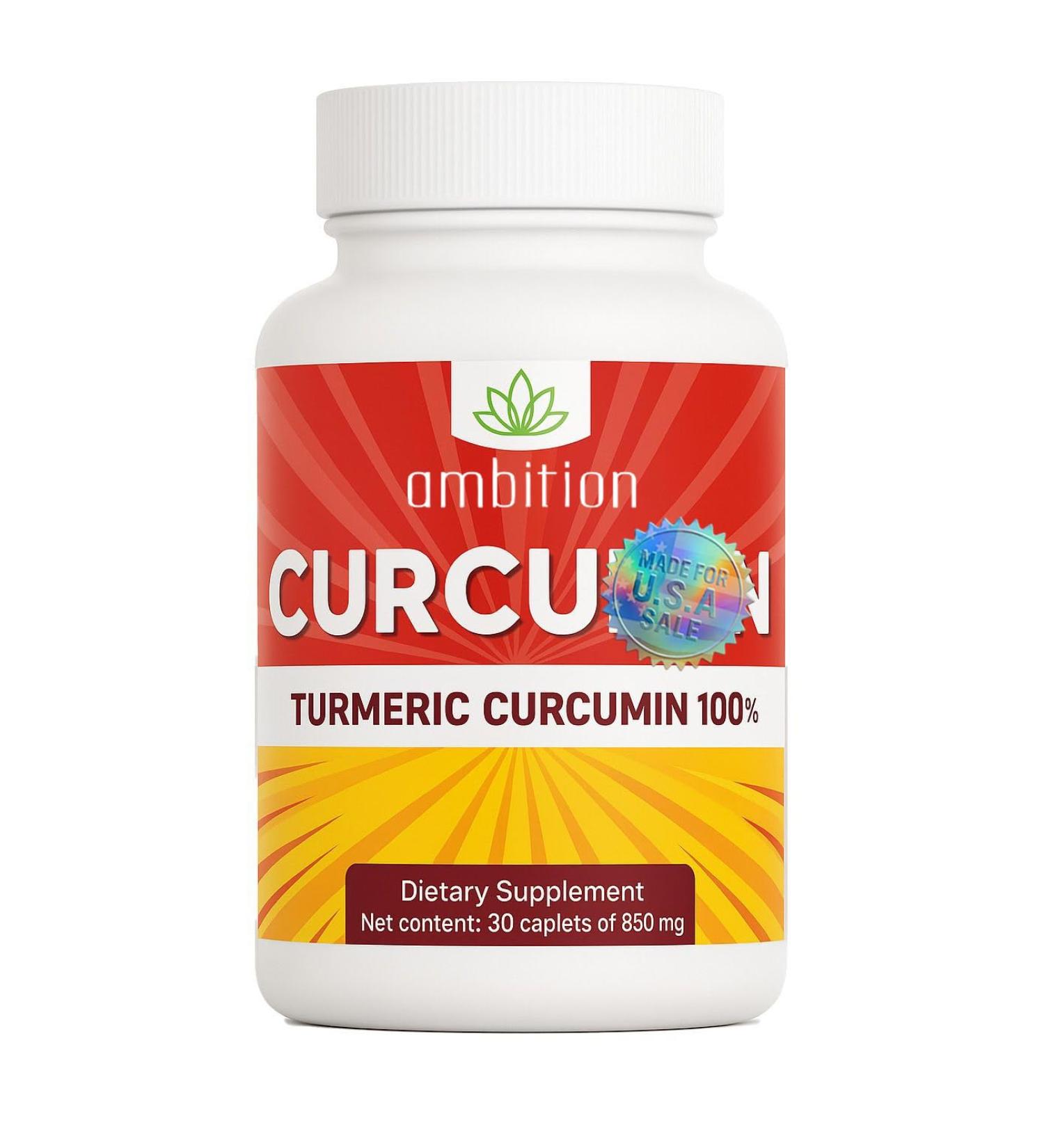 Curcumin Turmeric Curcuma Supplement 850 mg 30 Capsules