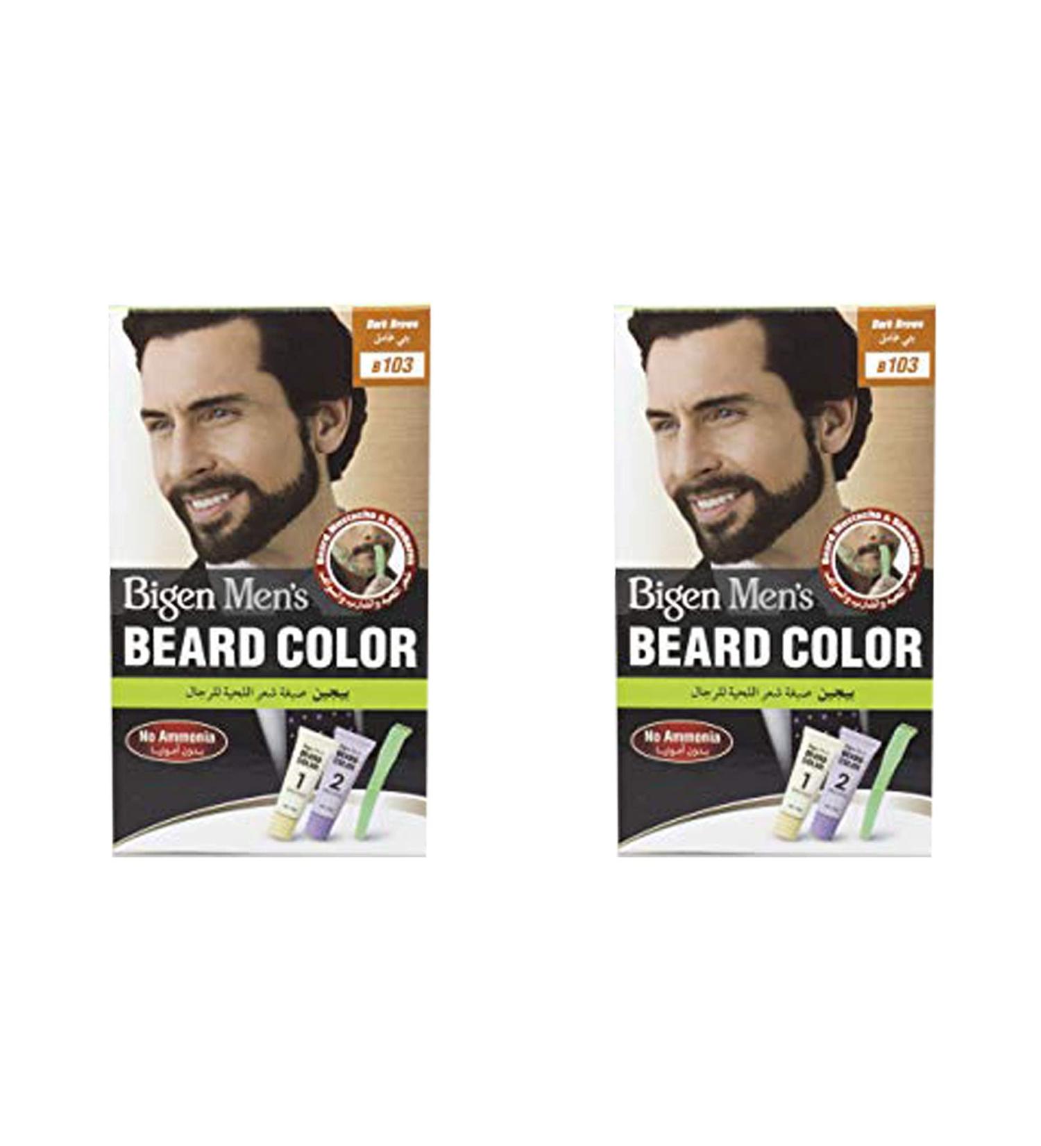  Bigen Bigen Beard Hair Dye for Men - Ammonia-Free Formula with Aloe Vera Extract and Olive Oil - Dark Brown 103 - Buy Online on GoSupps.com