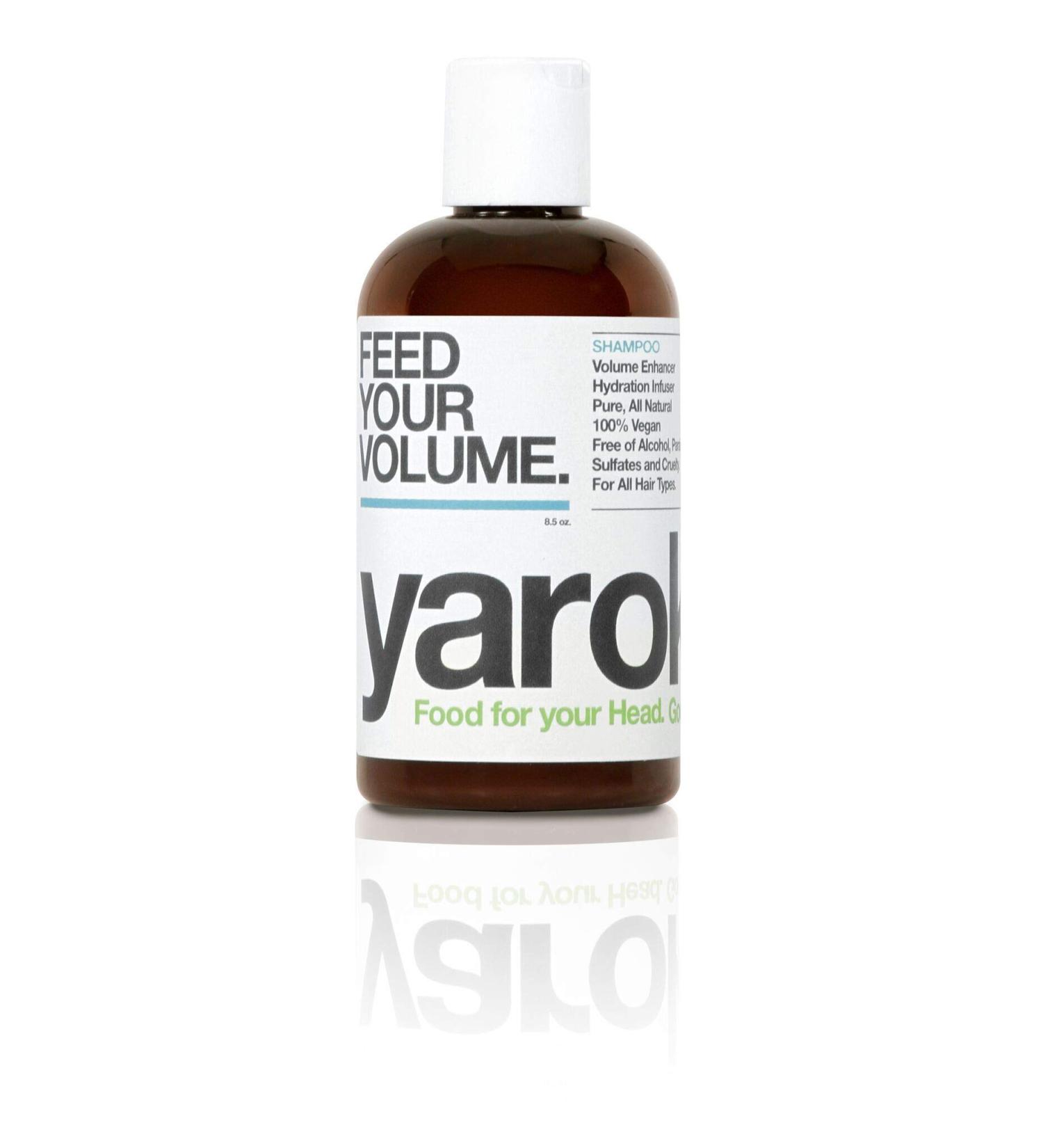 Yarok Feed Your Volume Shampoo - Vegan Sulfate-Free Volumizing Cleanse with Aloe Vera & Macadamia Oil - 8.5oz - Nourish & Lift Hair - Buy Online on GoSupps.com