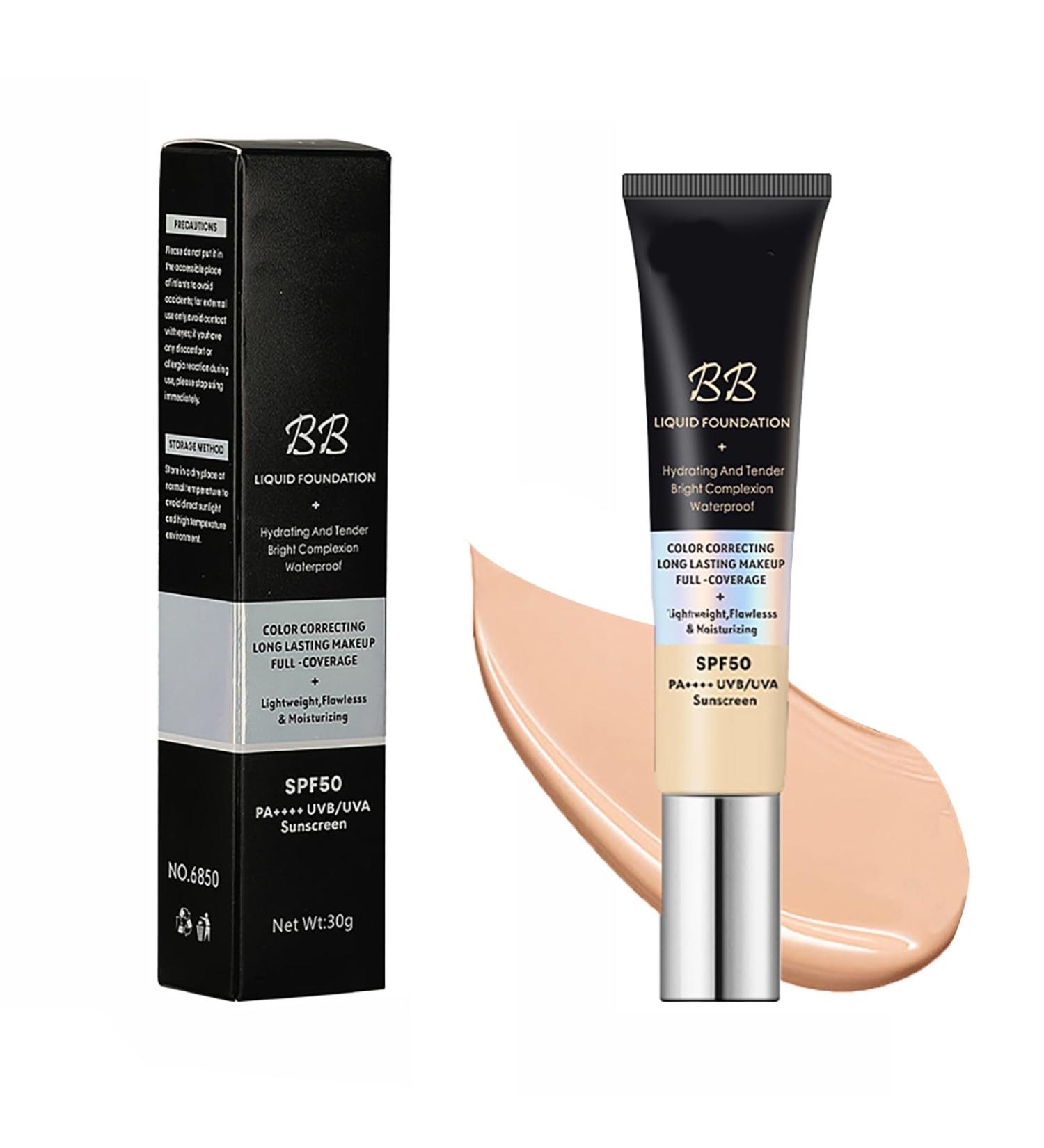 CC Cream Full Coverage Foundation with SPF 50+ Colour Correcting Full Coverage Foundation Concealer Foundation Makeup Flawless Cream Lightweight Concealer Long Lasting 24HR Waterproof Natural Color 30 g (Pack of 1) Natural-A - Buy Online on GoSupps.com