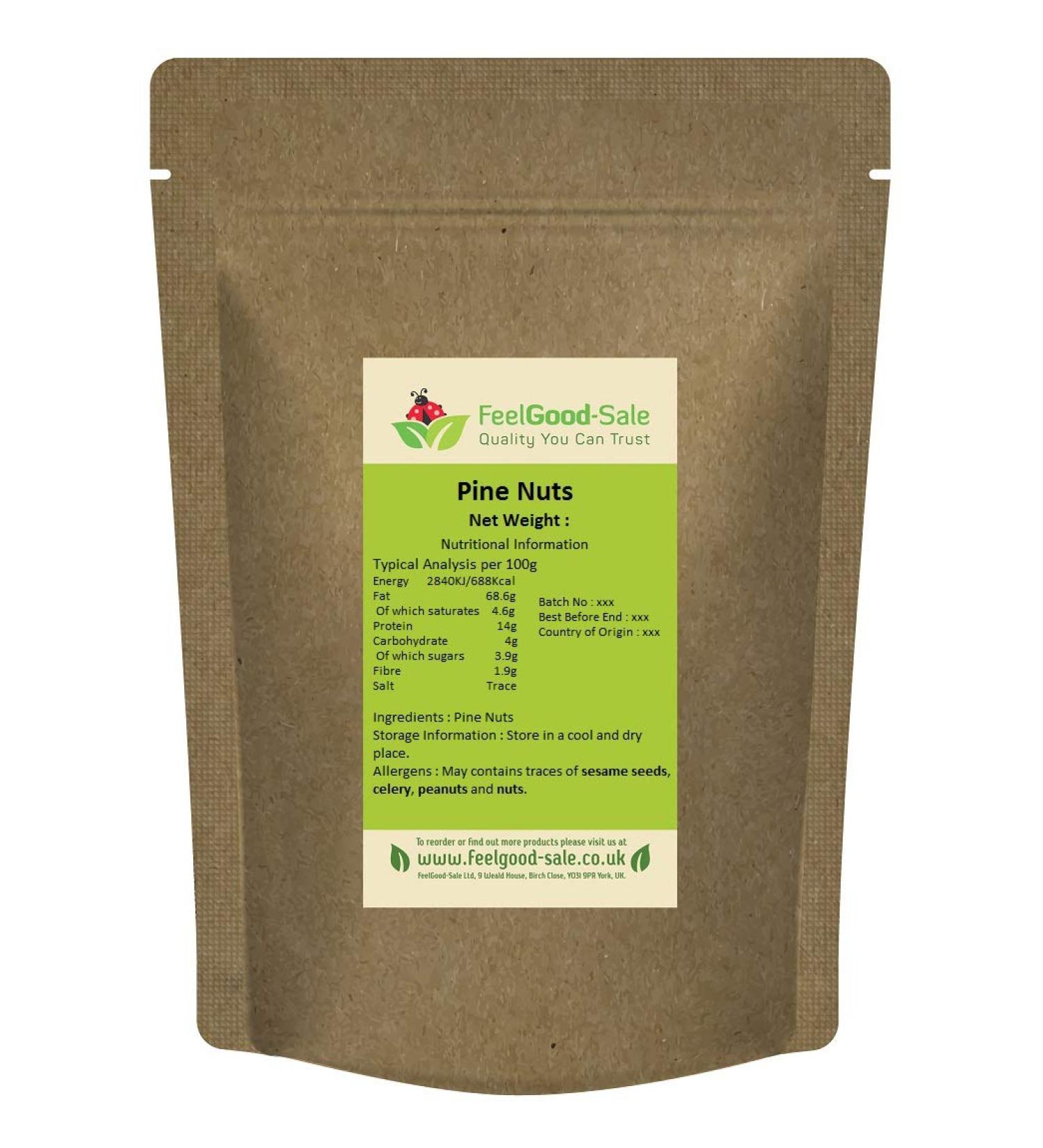 1kg Pine Nuts Natural Product Buttery and Crunchy Taste