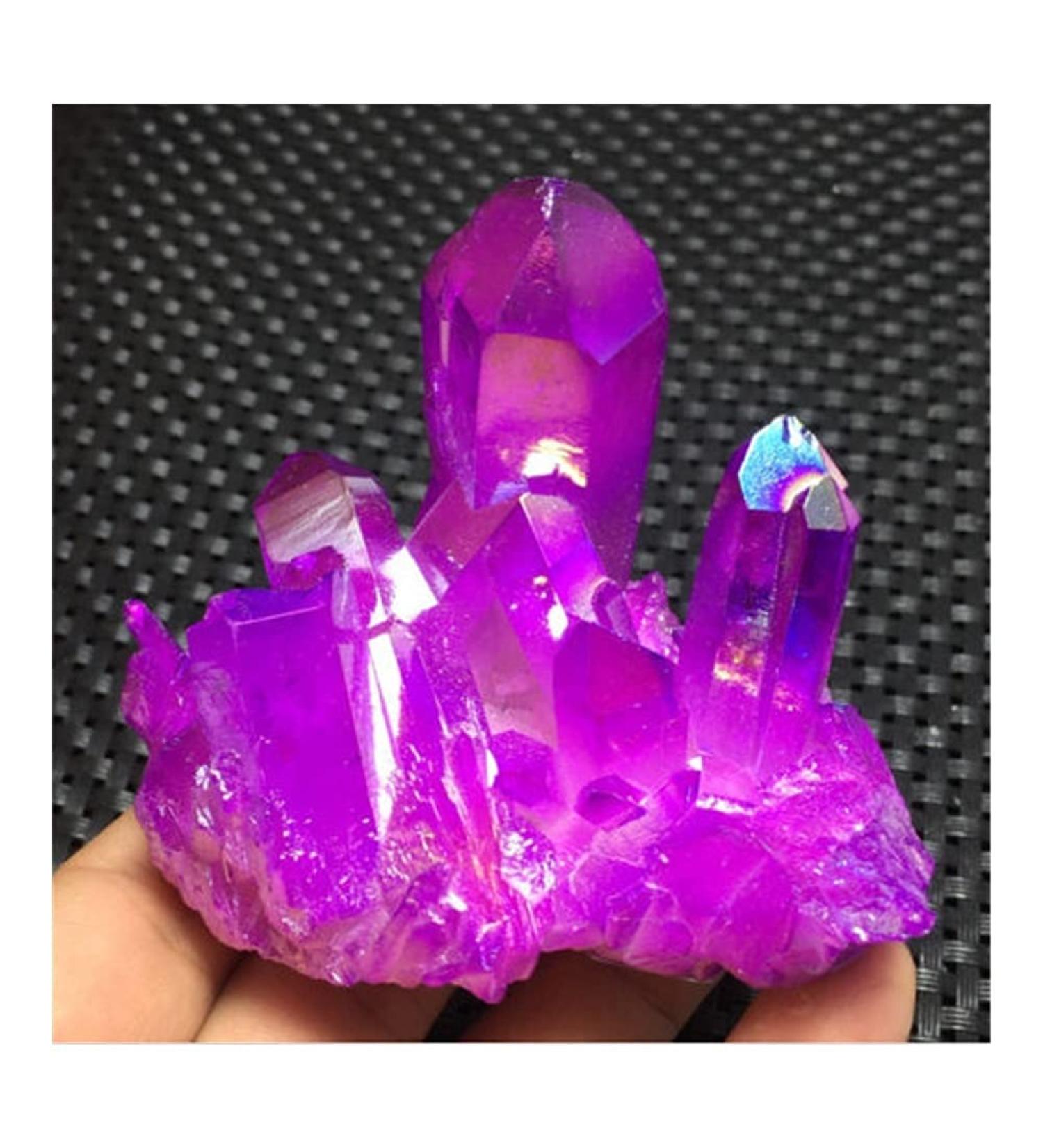 Electroplate Fuschia Quartz Natural Stones and Minerals for Home&Wedding Decoration - Buy Online on GoSupps.com