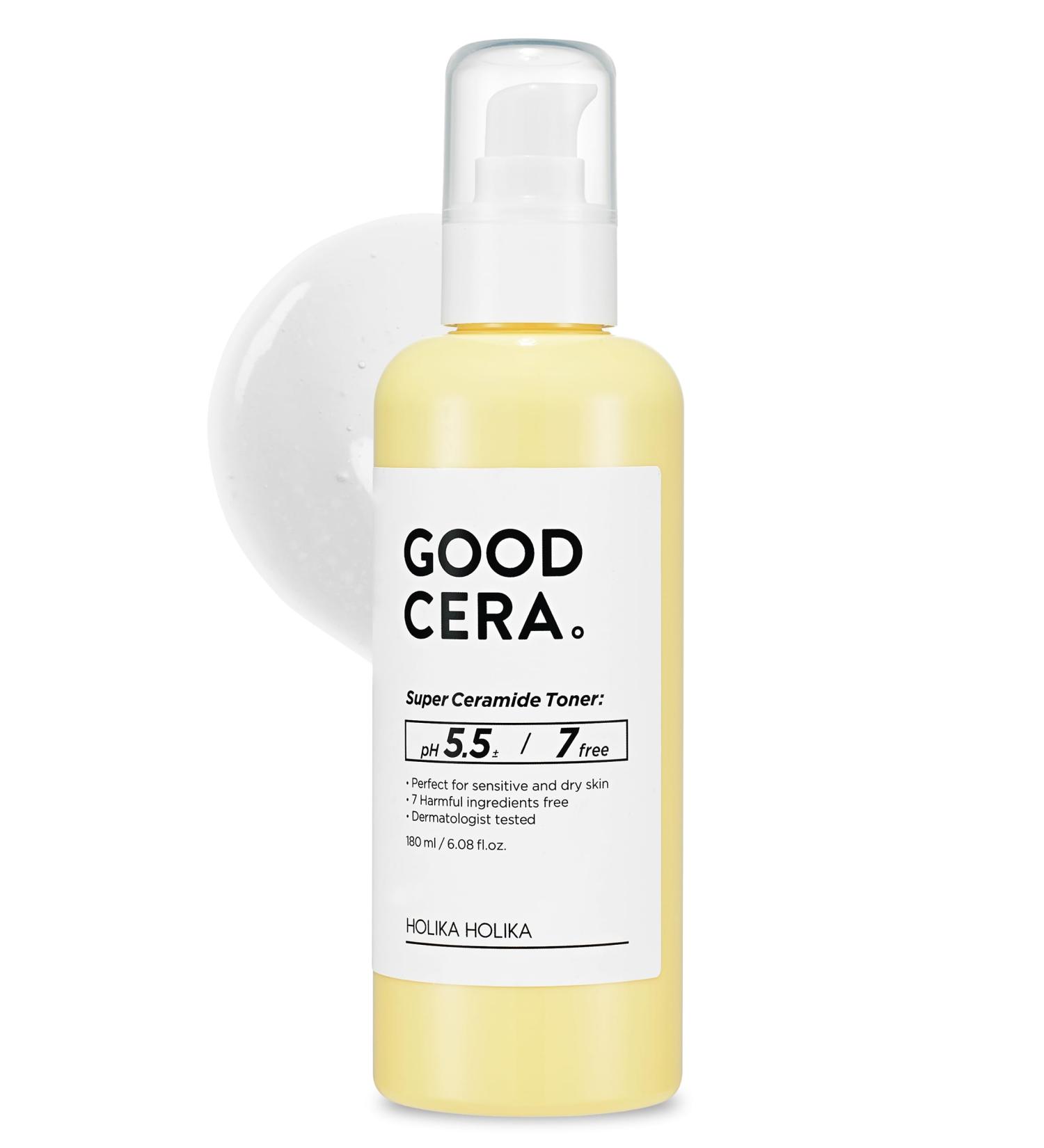 HOLIKA HOLIKA Good Cera Super Ceramide Toner 180ml | Hydrating & Nourishing Skincare for All Skin Types | International Shipping Available - Buy Online on GoSupps.com