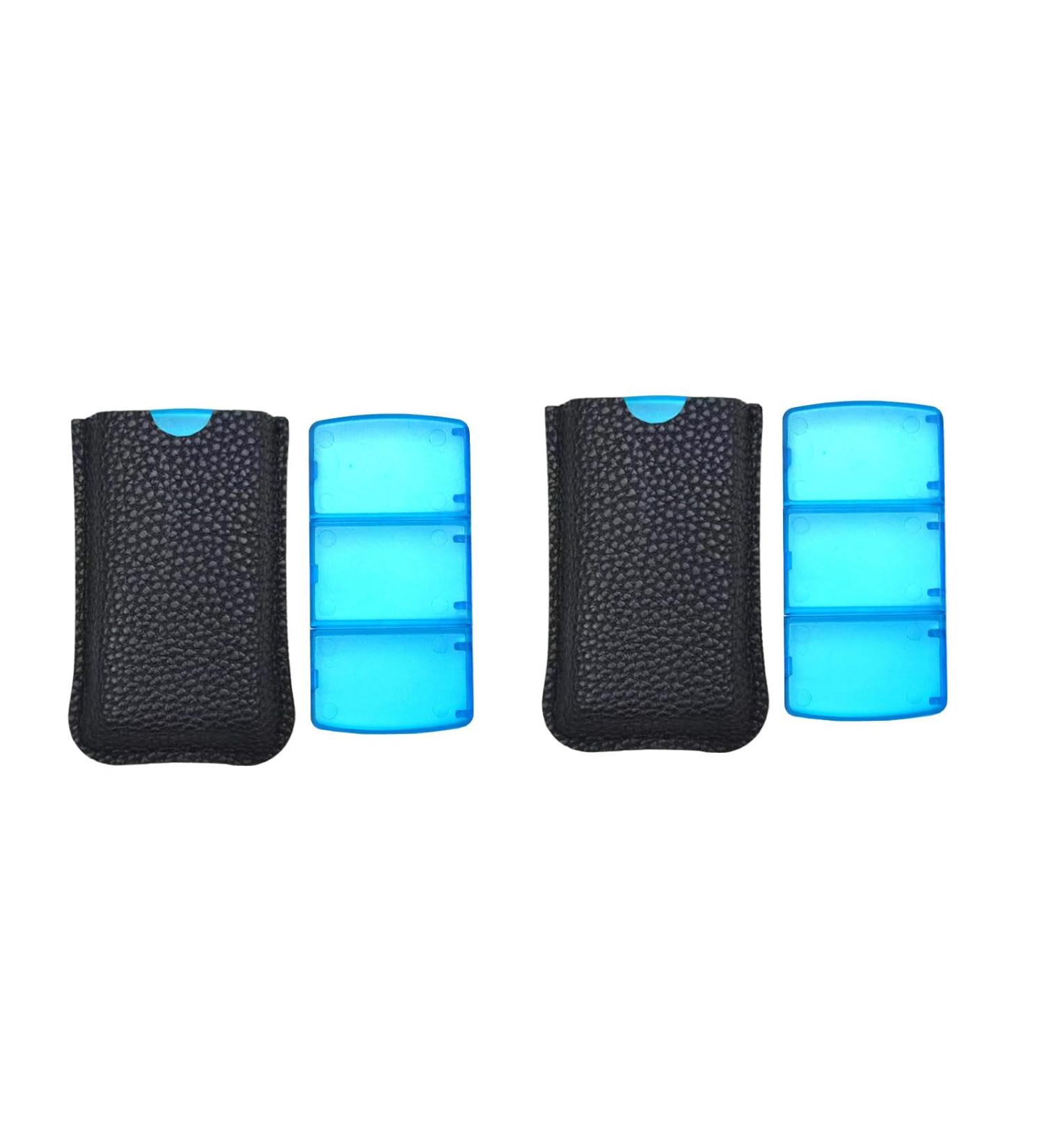 VOFOON Small Pill Organizer - 3 Times Daily | Travel Pill Box 2 Pack | Portable 3 Compartment Medicine Case for Vitamins & Supplements - Buy Online on GoSupps.com