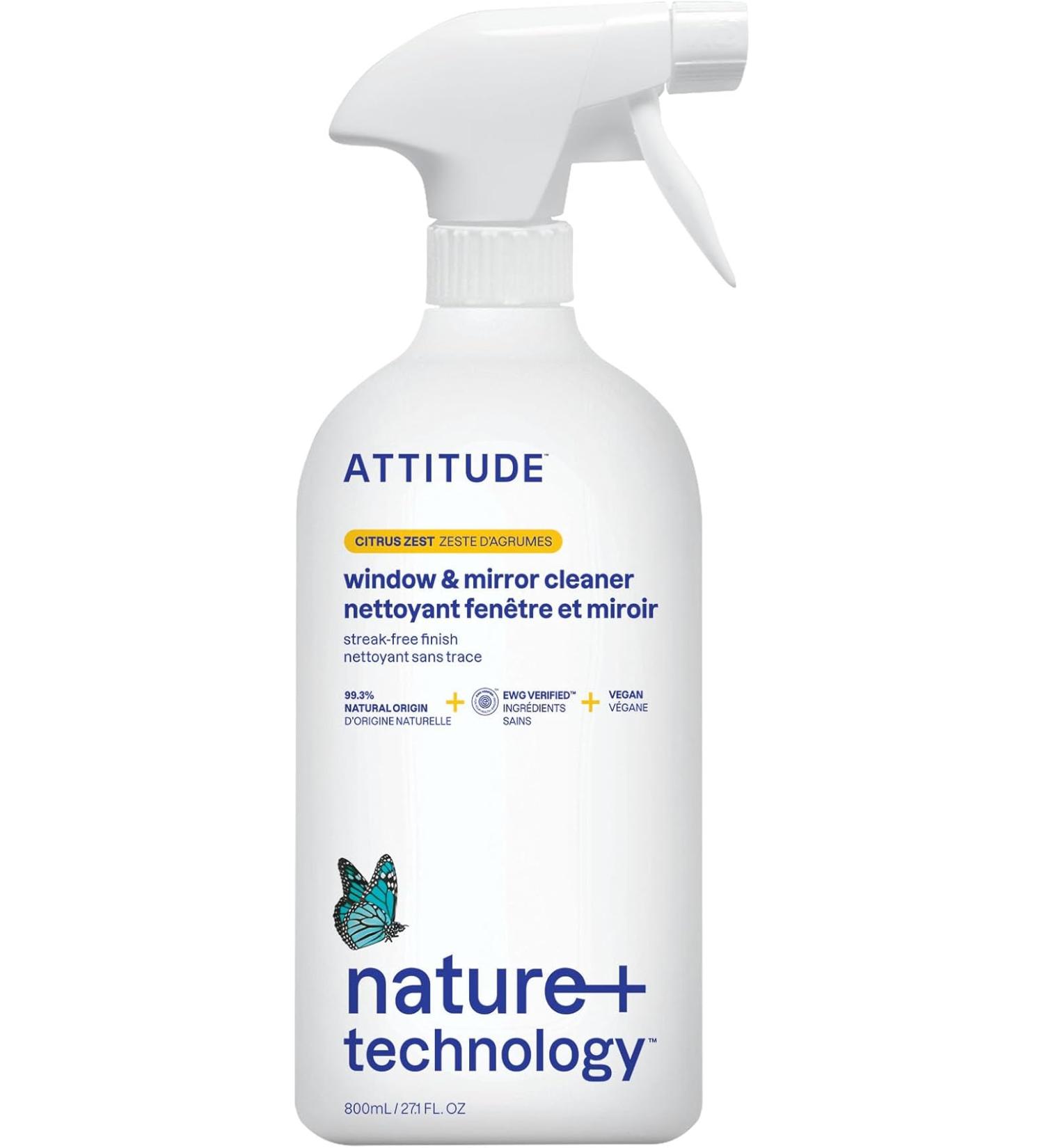 ATTITUDE Window & Mirror Citrus Zest 27.1 fl oz (800 ml) - Pack of 6