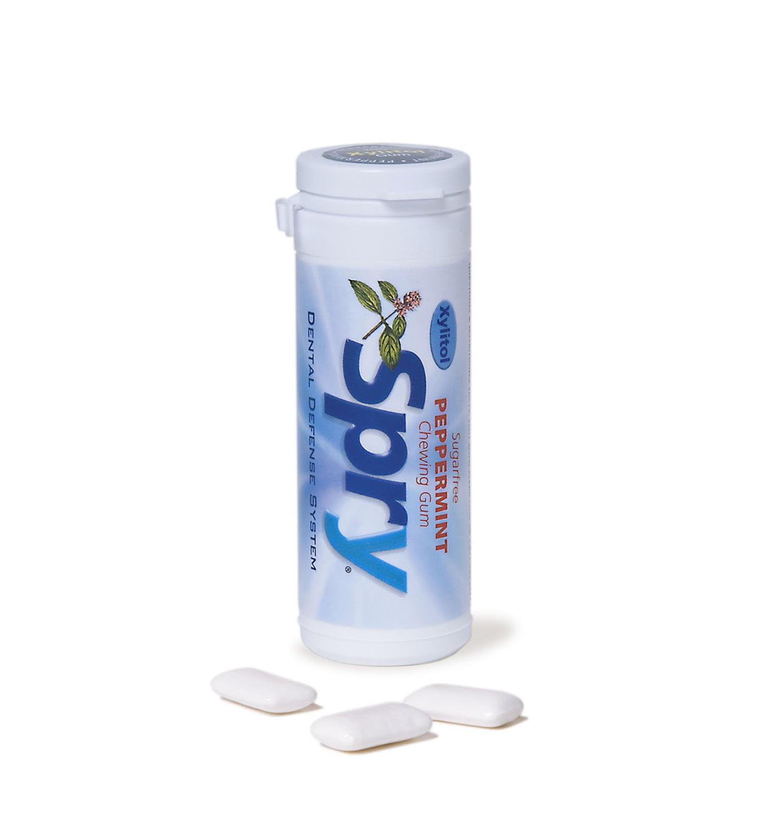 Spry Chewing Gum Peppermint 30 pieces 6 pack