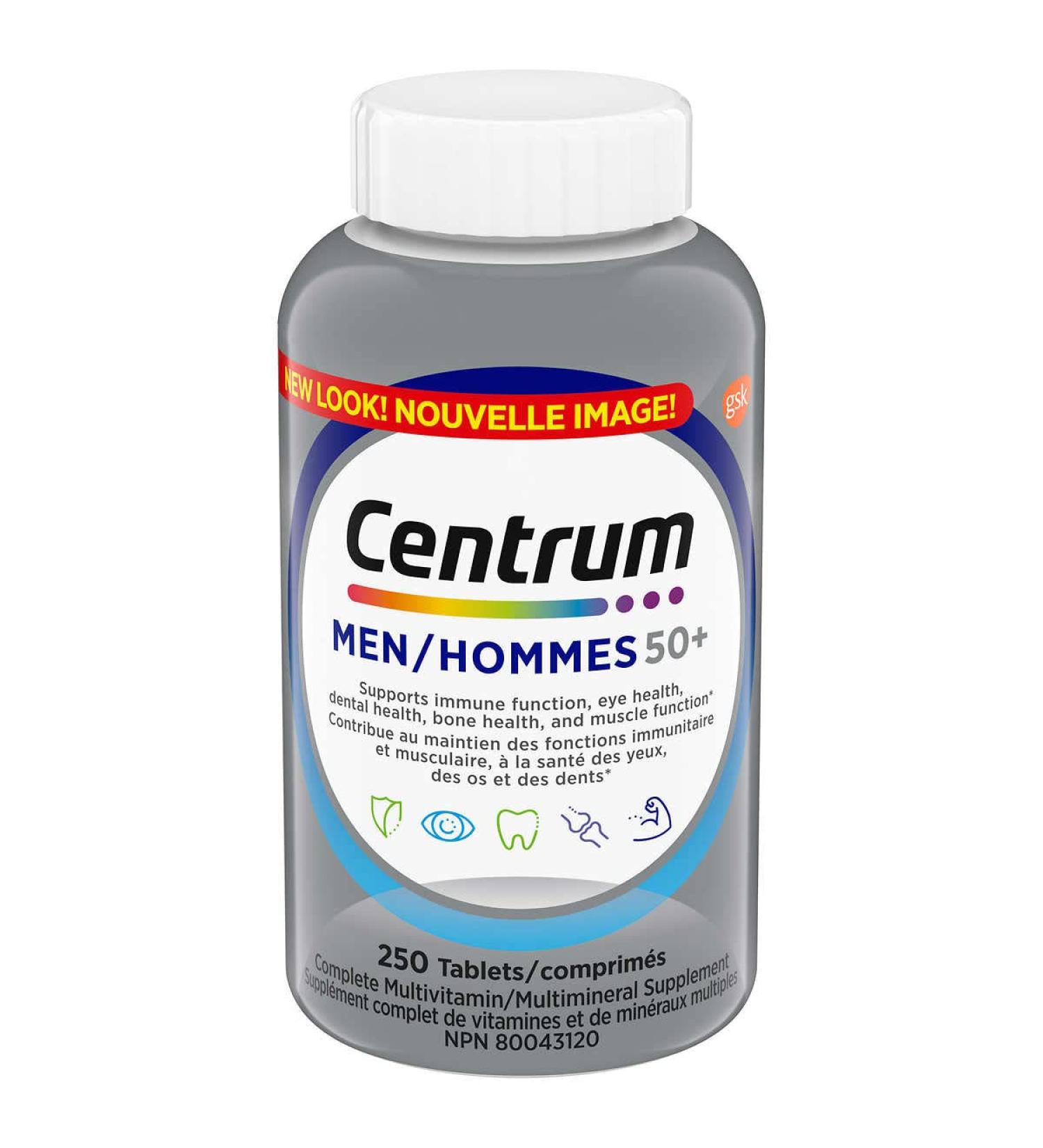 Centrum Men's Tablet 250 Count - Buy Online on GoSupps.com