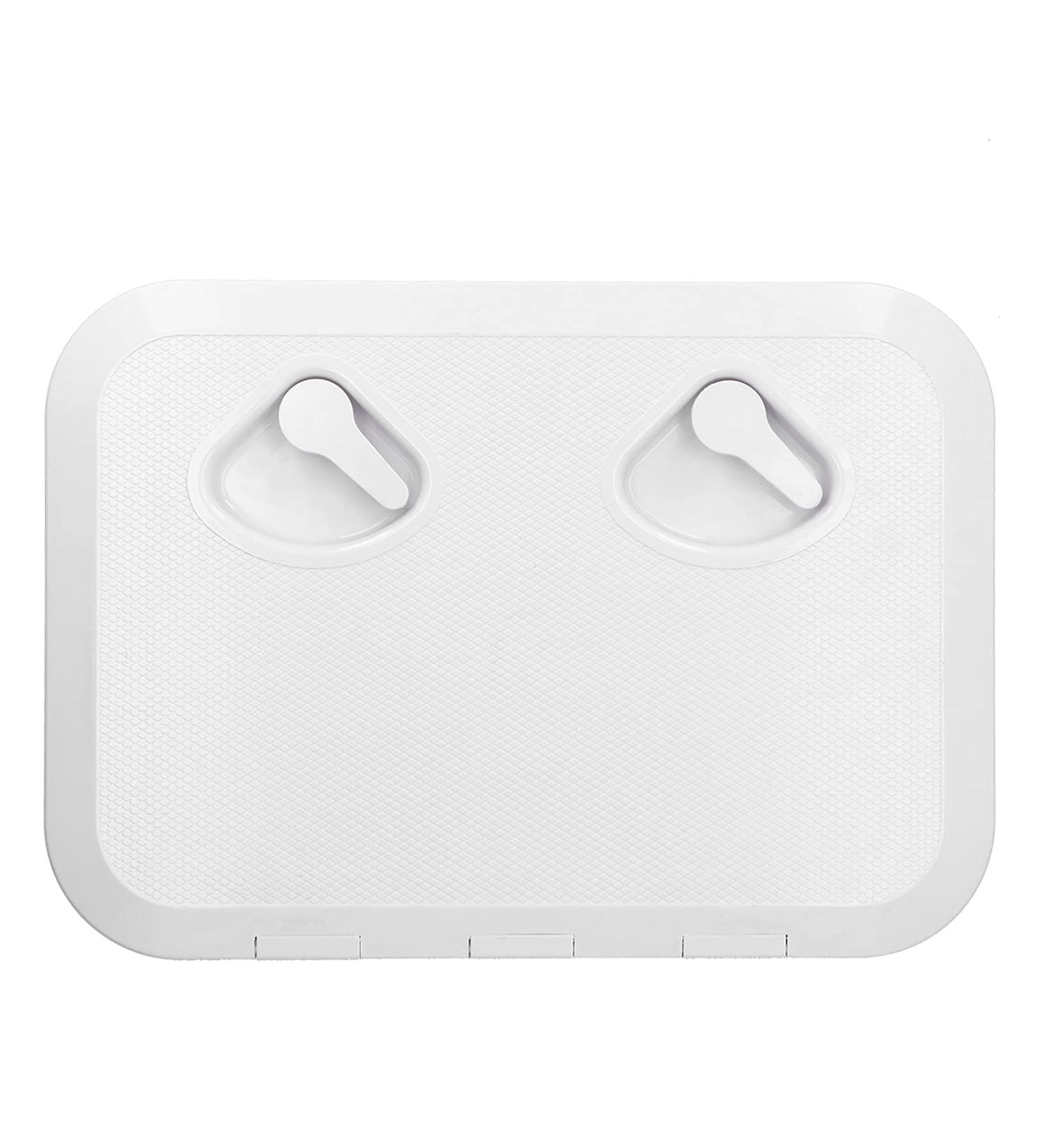 Deck Access Hatch for Marine Boat | 17-1/4" x 12-3/8" Inspection Cover with Lock | White | International Shipping Available - Buy Online on GoSupps.com