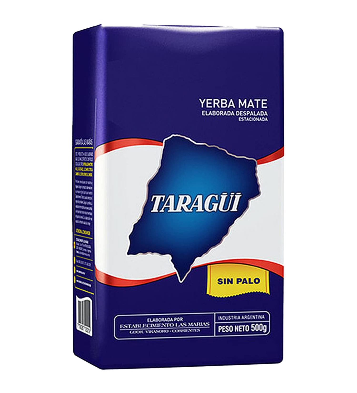 Taragui Yerba Mate Tea 500g - Authentic Despalada from Argentina | 12-Month Aged Detox & Energy Drink - Buy Online on GoSupps.com