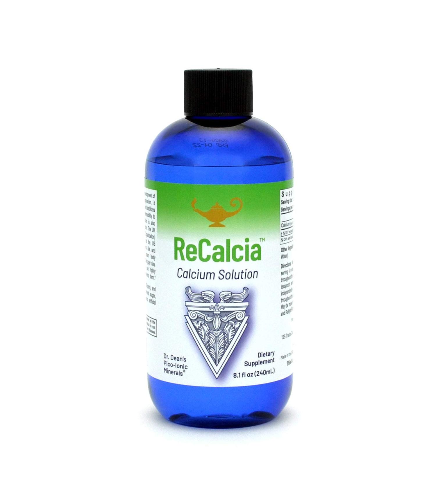 RnA ReSet - ReCalcia Liquid Calcium Solution High Absorption High Concentration PicoMeter Calcium Solution 240 MLS - by Dr. Carolyn Dean