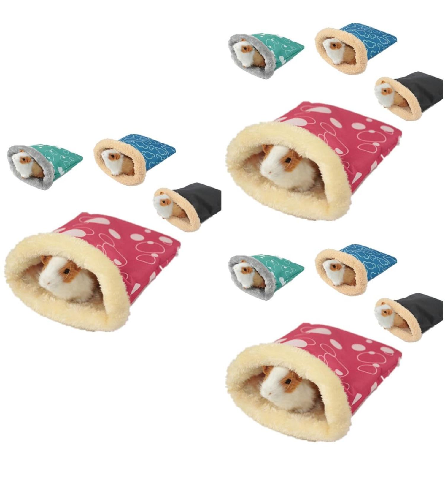 POPETPOP Hamster Sleeping Bag : 3pcs Winter Warm Hamster Bed Small Animal Hideout Pouch Small Pet Nest for Hedgehog Random Color(13 x 12 x 6cm) 13L x 12W x 6H cm As Shownx3pcs - Buy Online on GoSupps.com