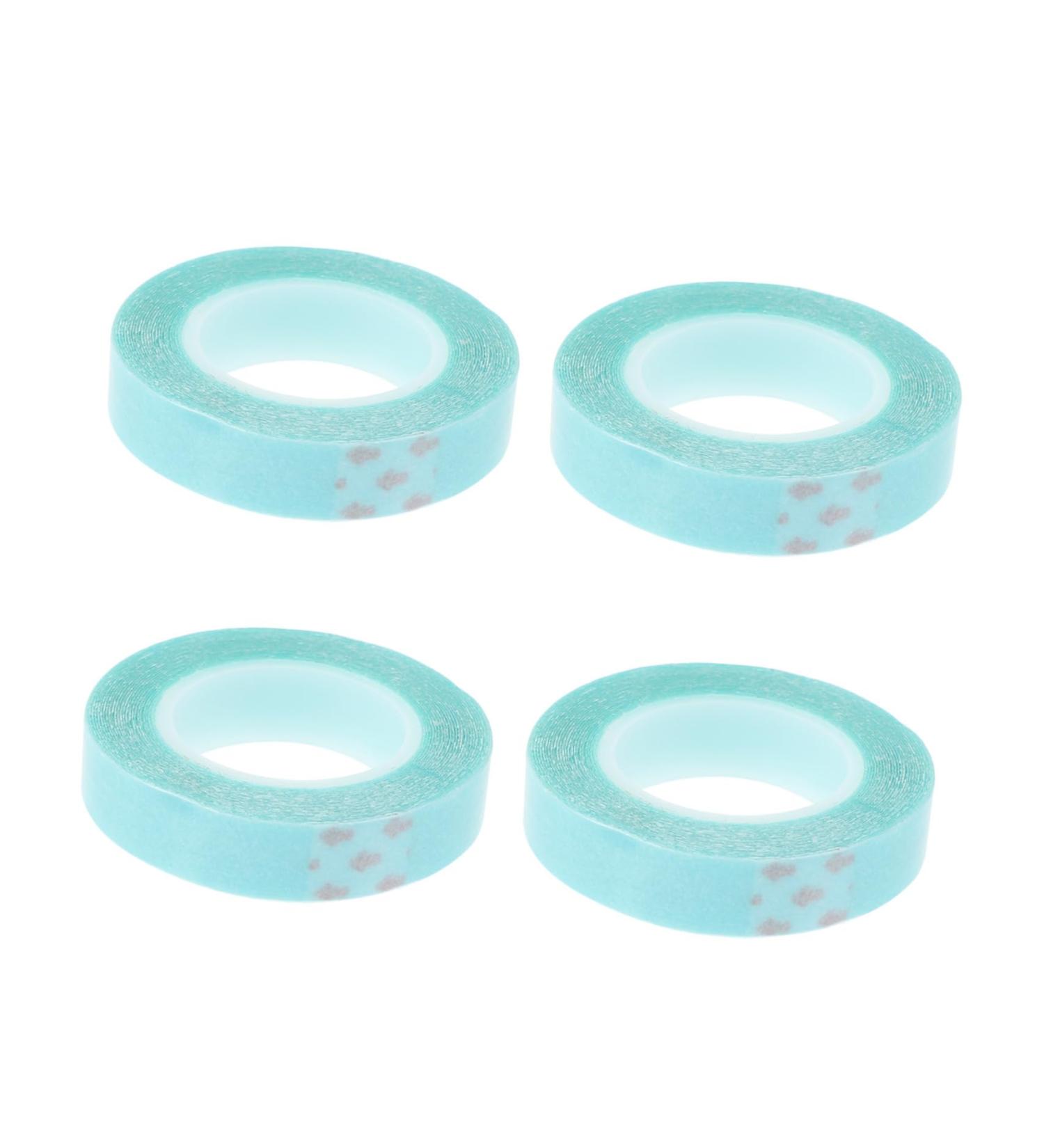 Angoily 4 Rolls Wig Double Sided Tape Waterproof Tape Lace Front Hair System Tape Hair Extension Adhesive Strips Water Proof Tape Adhesive Double Sided Tape Blue Stickers Pu Paper Wig Glue - Buy Online on GoSupps.com