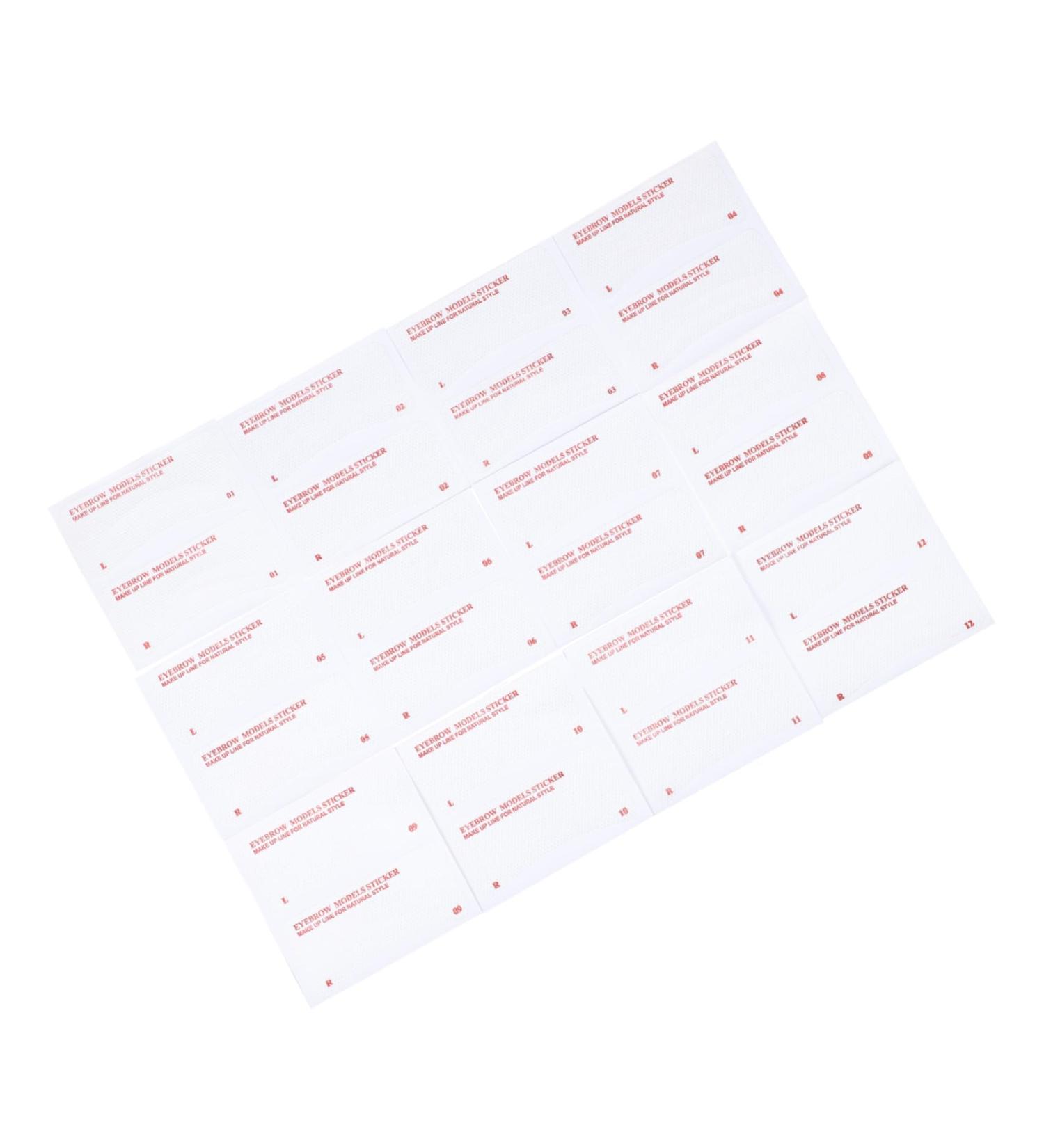 FRCOLOR 72pcs Eyebrow Stickers Eye Brow Shaping Kit Eyebrow Stencils Kit Disposable Eyebrow Template Ruler 8.5x8.5cm As Shown - Buy Online on GoSupps.com