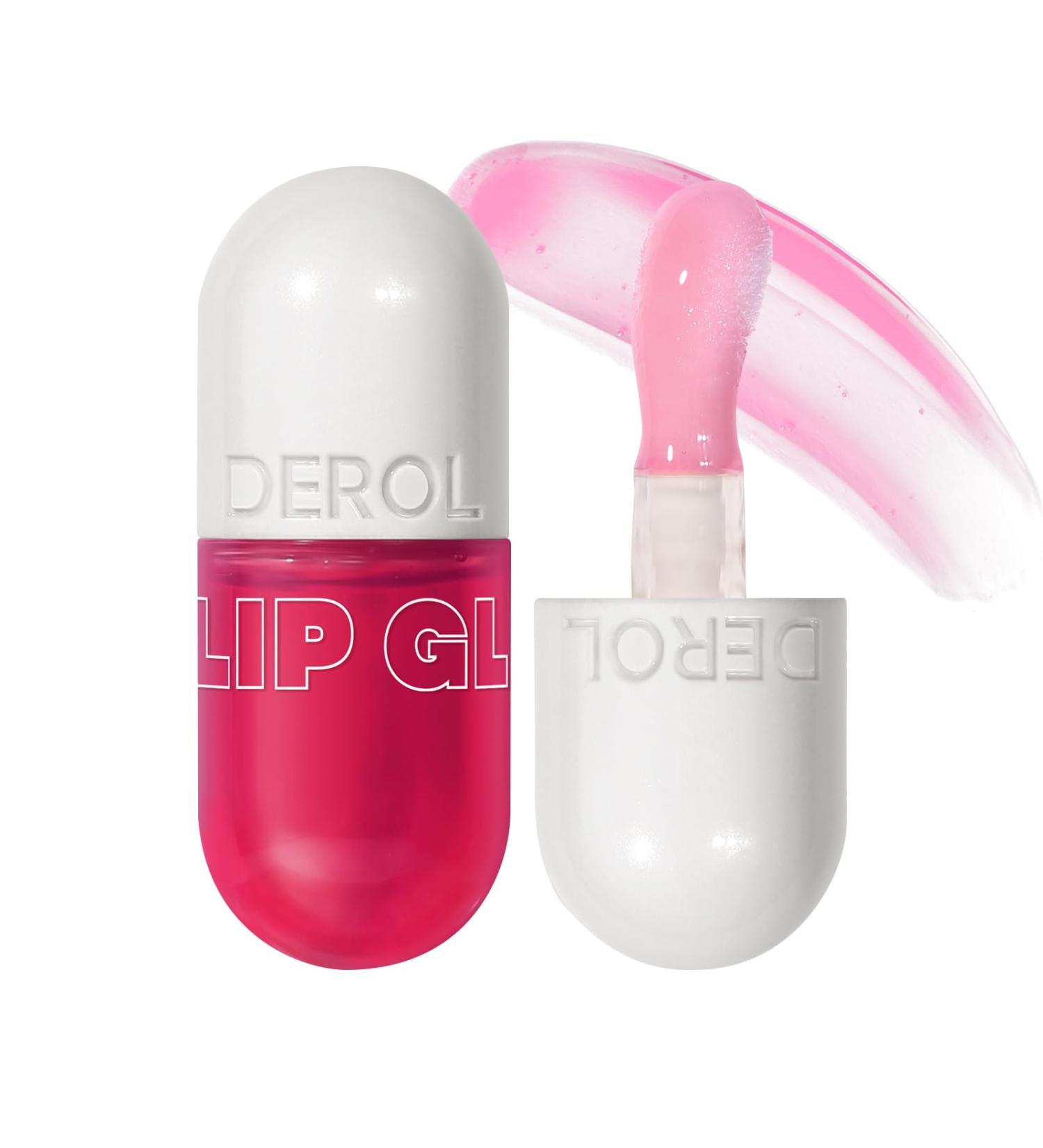 Lip Plumper Raspberry (0.19 Fl. Oz.) Lip Gloss Natural Lip Oil 2in1 Lip Care Serum for Beautiful Fuller-Looking Lips Hydrating & Reduce Fine Lines Cherry 04#Cherry - Buy Online on GoSupps.com