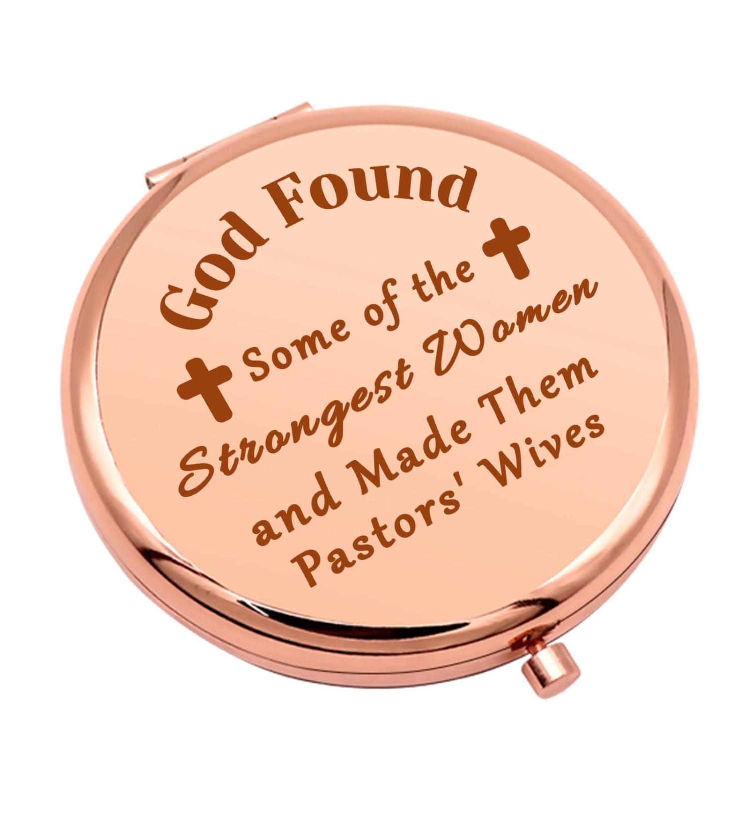Pastor's Wife Appreciation Gift - Religious Compact Mirror for Minister's Wife | Mother's Day & Birthday Present - Buy Online on GoSupps.com