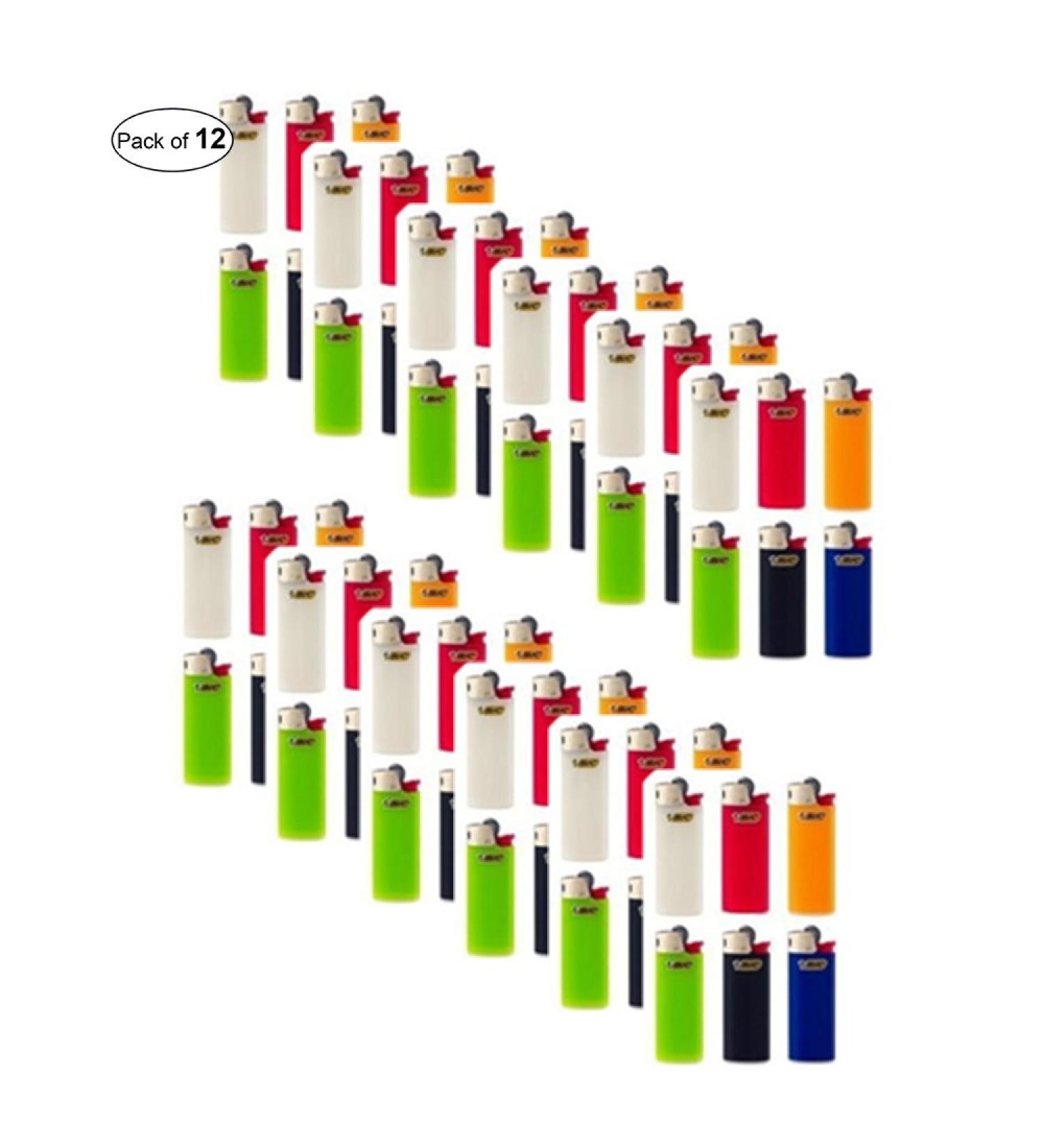 Mini BIC Lighters - Pack of 12