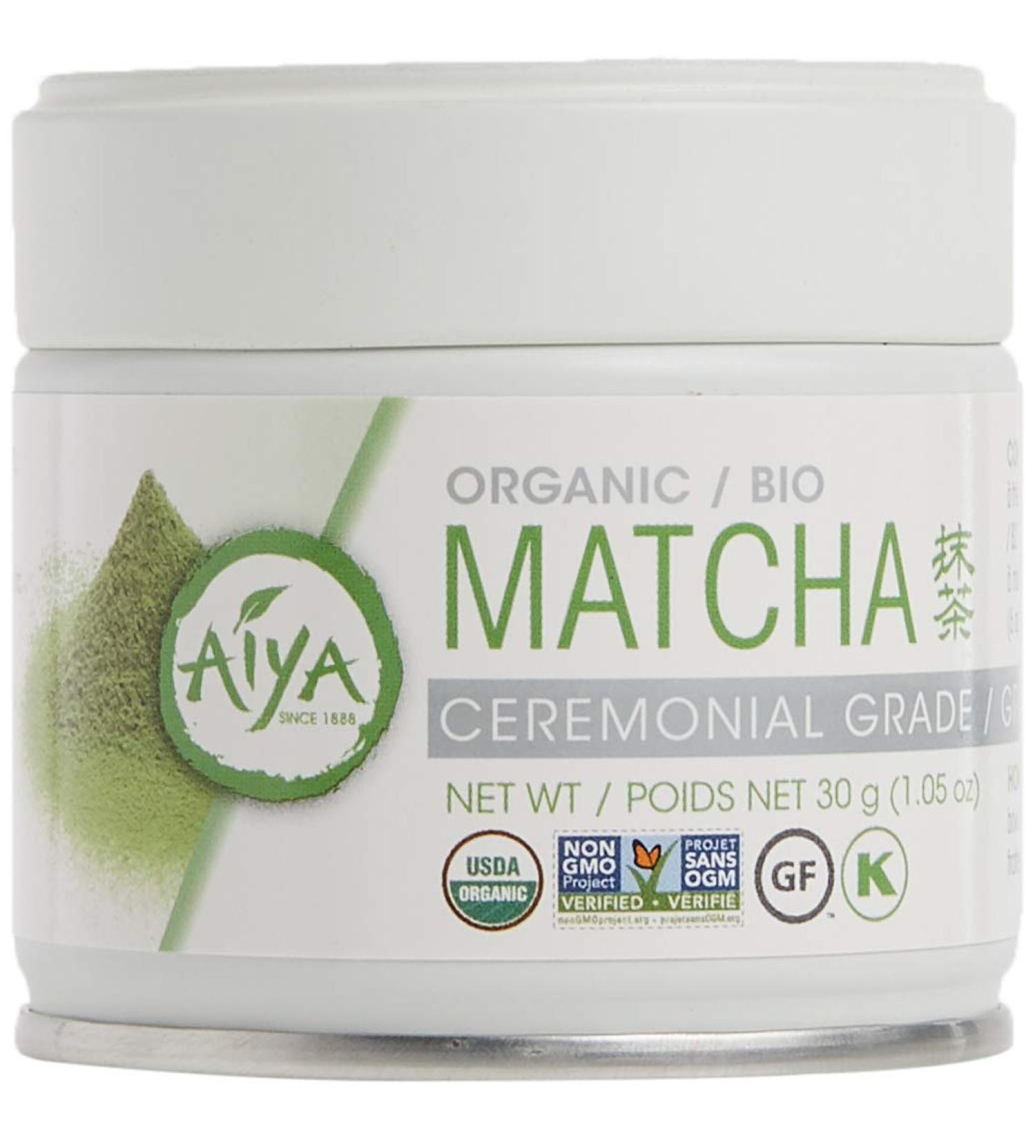 Premium Aiya Organic Ceremonial Matcha 30g - Authentic Green Tea Powder - Buy Online on GoSupps.com