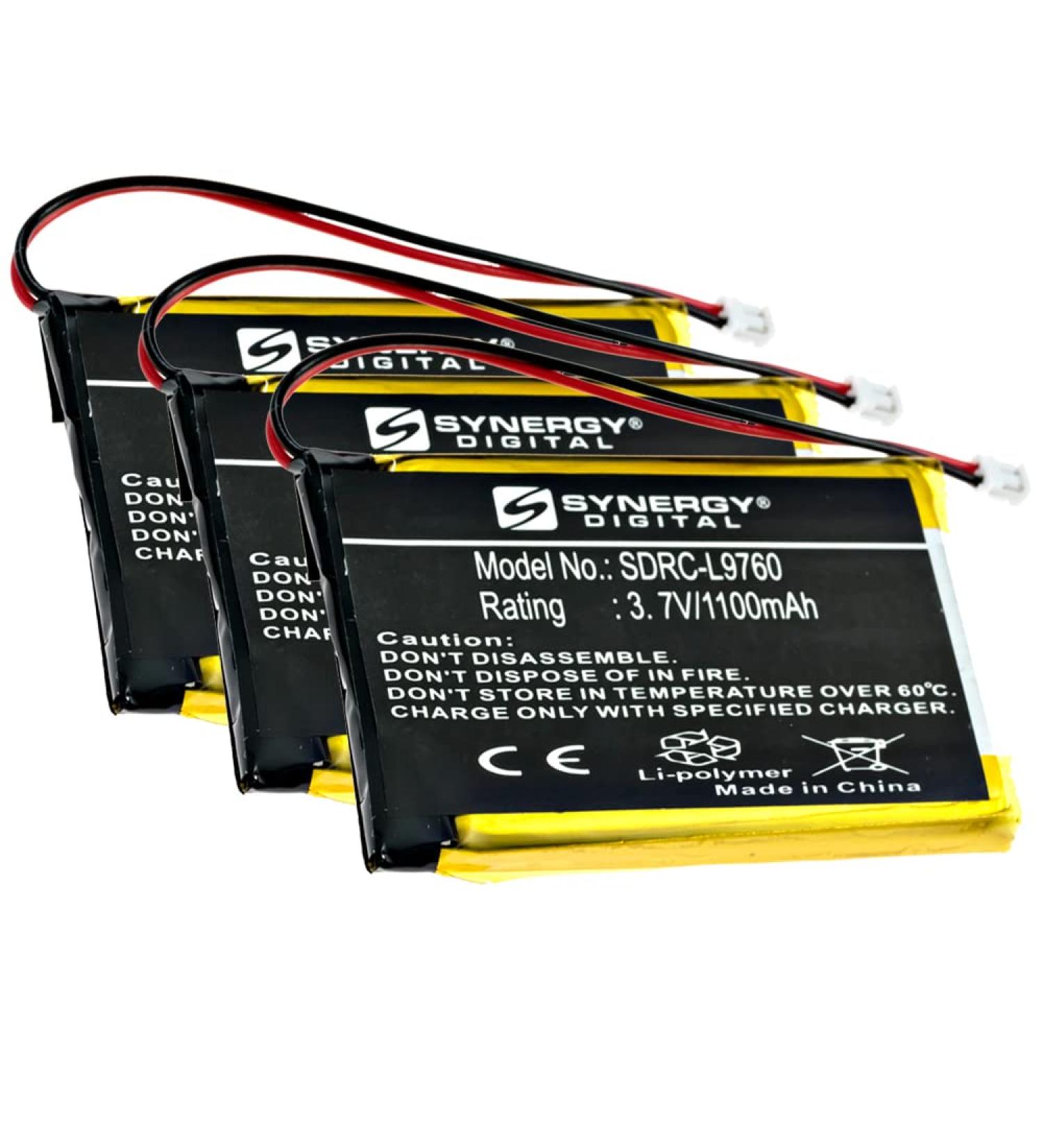 Buy Synergy Digital Remote Control Batteries - Compatible with RTI T2C & ATB-1200 3x SDRC-L9760 Li-ion 3.7V 1100mAh - International Shipping Available - Buy Online on GoSupps.com