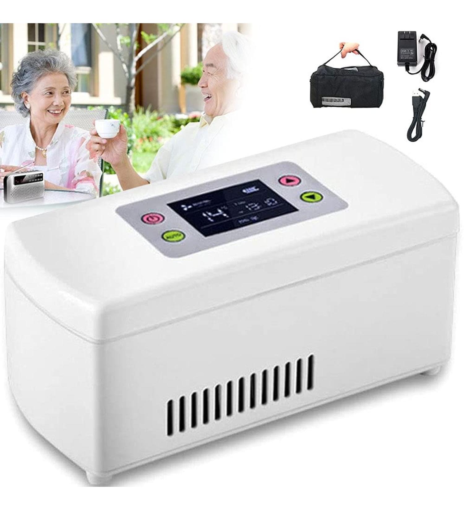 Portable Car Fridge Case/Small Travel Medicine Box Portable Medicine Fridge and Insulin Cooler for Car Travel Home 2 battery - Buy Online on GoSupps.com