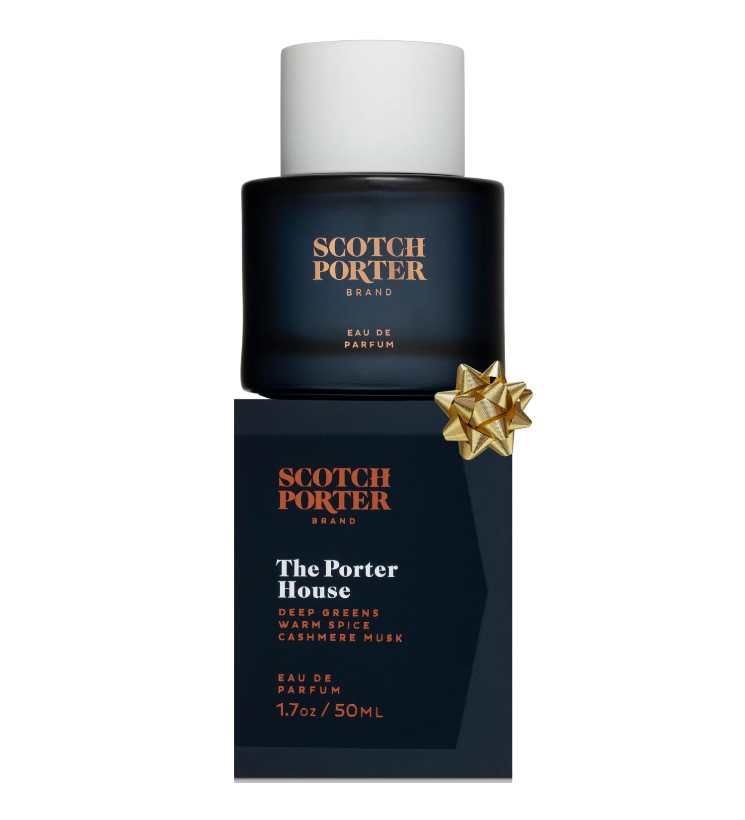Scotch Porter Porter House Cologne | Eau de Parfum for Men | Fresh Greens & Amber Woods | Warm Spice Cashmere Musk | Free of Parabens Sulfates & Silicones | Vegan | 50 mL - Buy Online on GoSupps.com