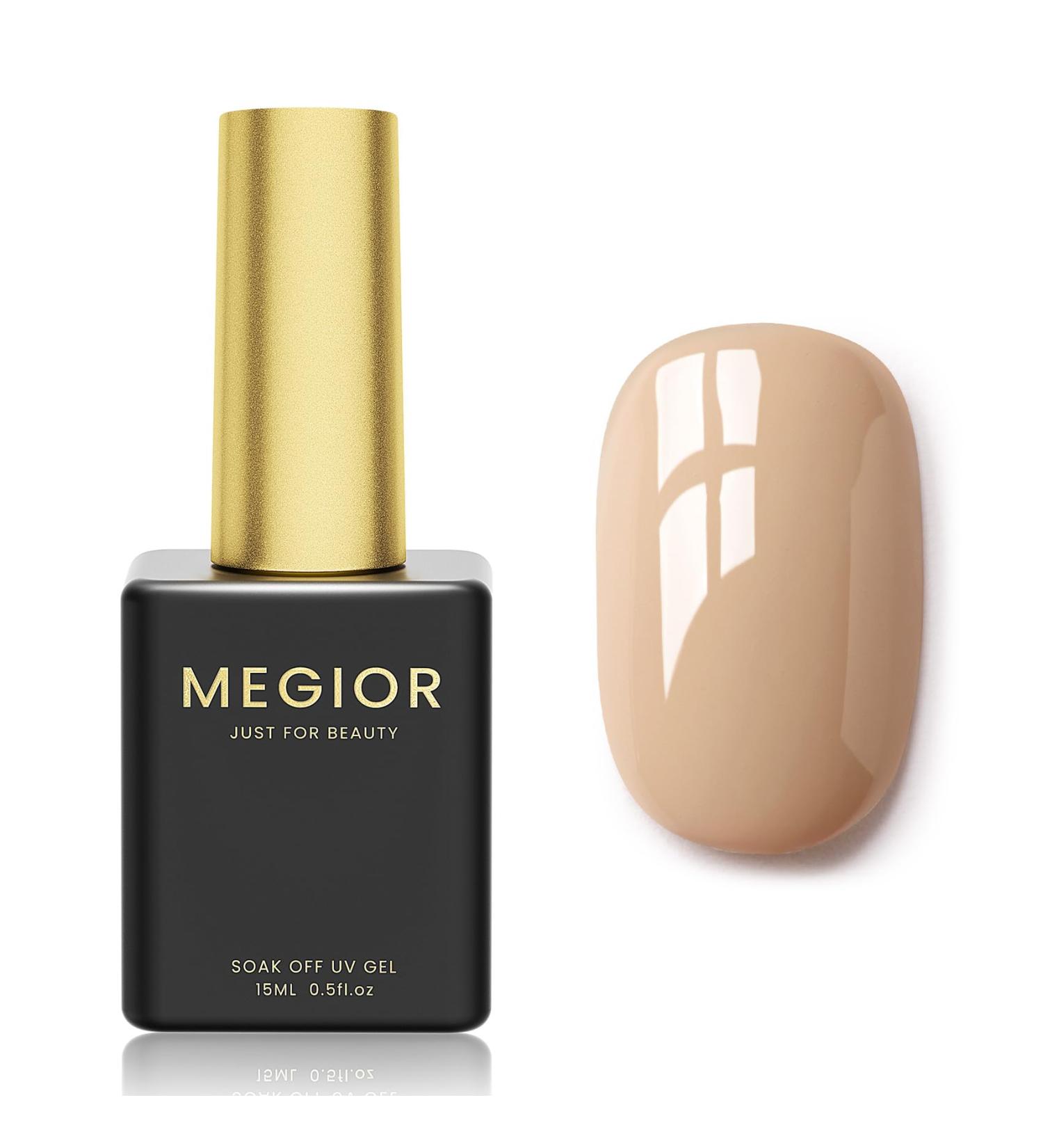MEGIOR Nude Gel Nail Polish 15ml Gel Polish 1PCS Soak Off UV LED Nail Gel Polish for Nail Art Manicure Salon DIY Home for Women Girls Nails Gift - Buy Online on GoSupps.com