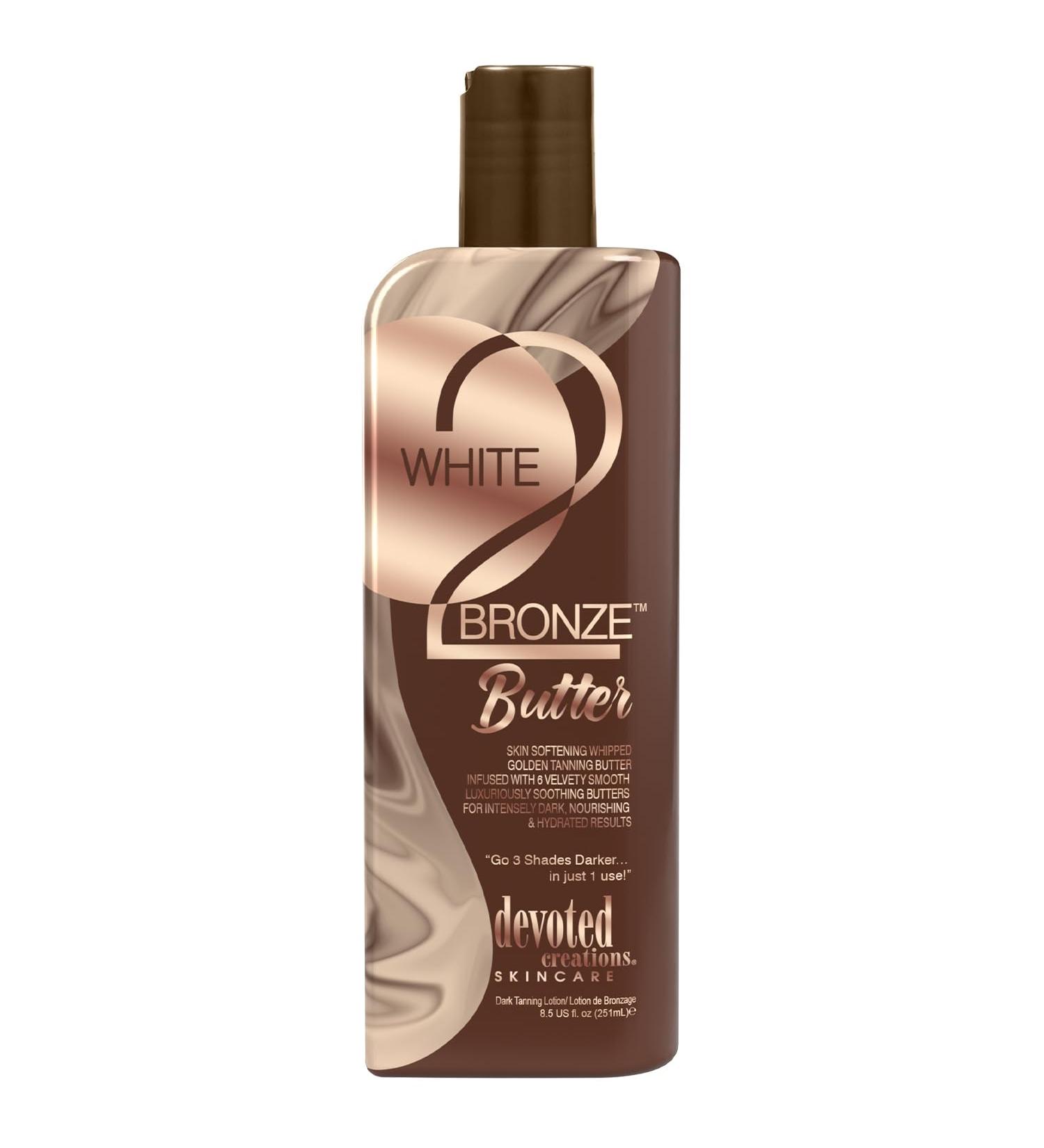Devoted Creations White 2 Bronze Butter - Dark Tanning Lotion for Wrinkle Fighting & Skin Softening - Shop Internationally - Buy Online on GoSupps.com