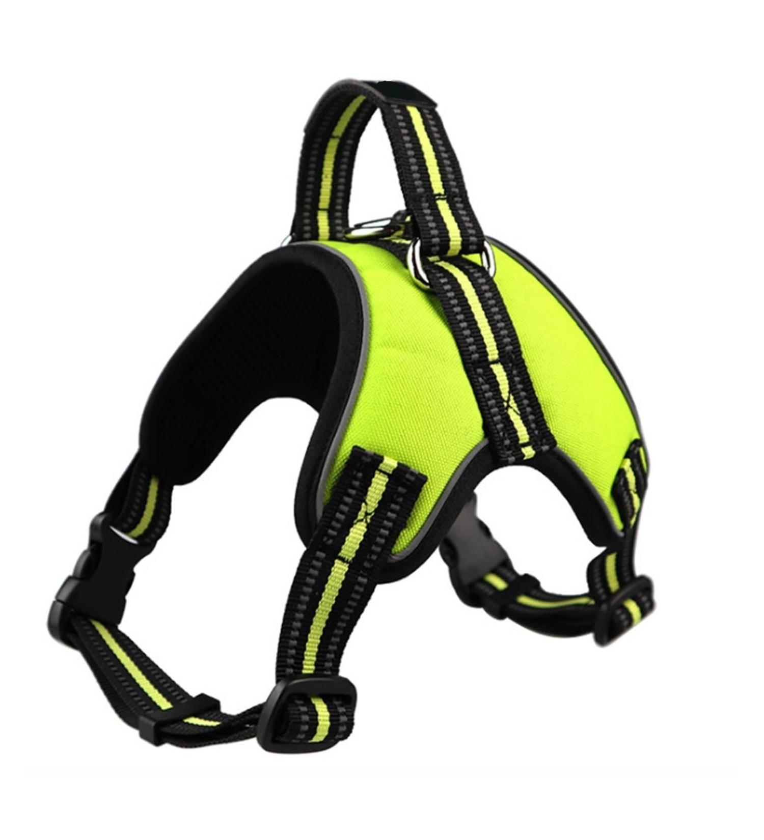 Tailup Adjustable Reflective Dog Harness for Small & Medium Dogs - Light Green Size M | Ideal for Puppies & Outdoor Adventures - Buy Online on GoSupps.com