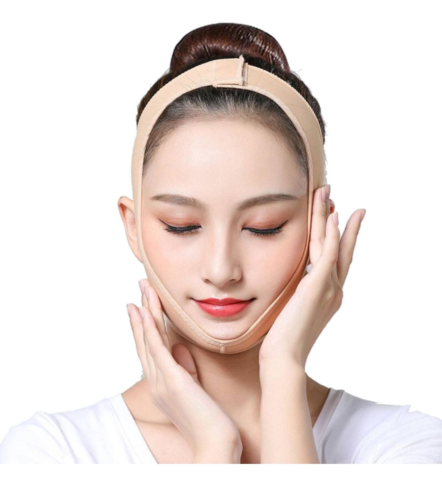 Double Chin Reducer & Firming Face Lift Sheet | V Line Shaping Mask | L Size Compression Garment for Night Use - Buy Online on GoSupps.com