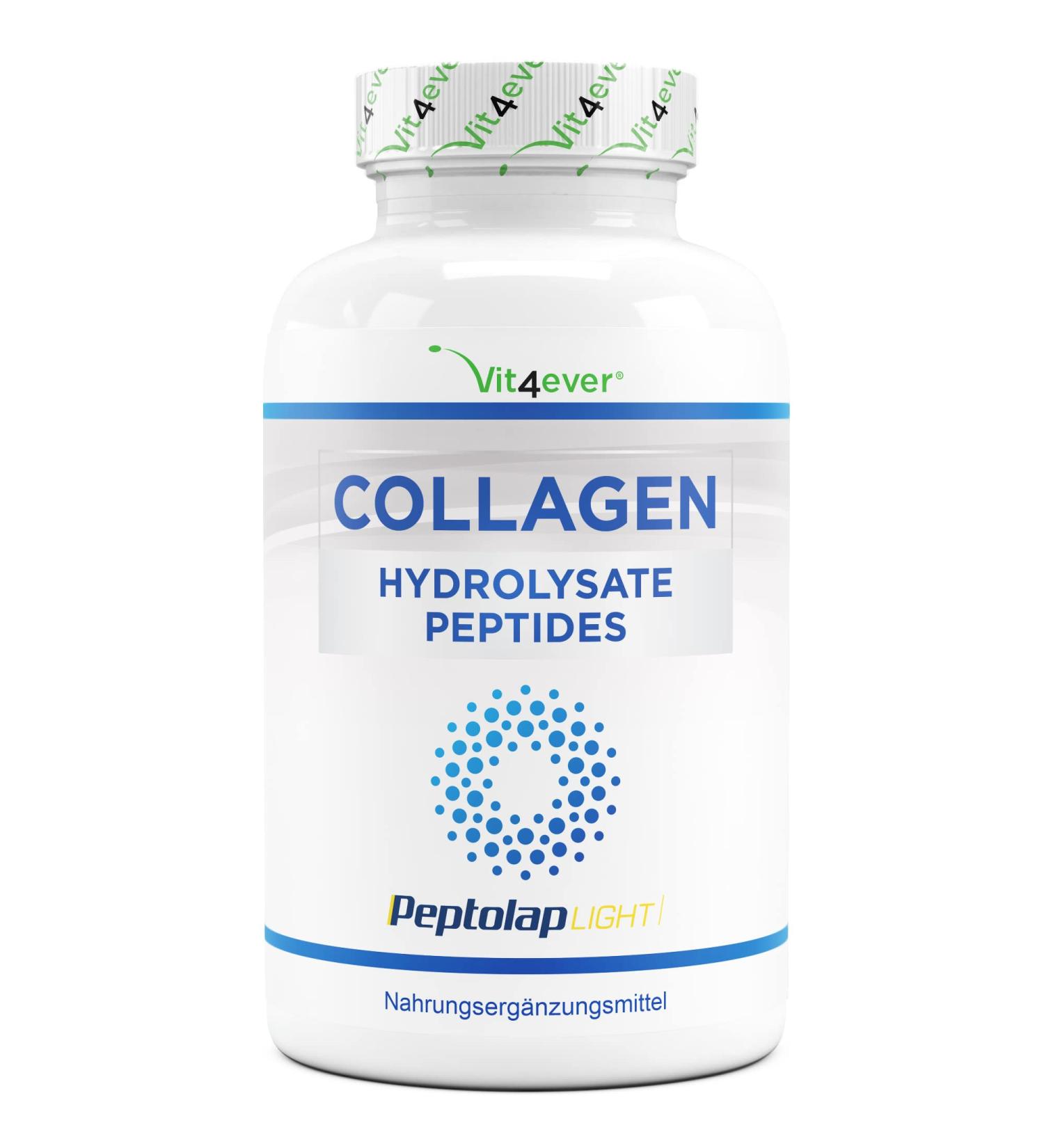 Premium Collagen Capsules - 240 Count 1500mg Daily Dose - 100% Hydrolyzed Cattle Peptides - Lab Tested - Fast International Shipping - Buy Online on GoSupps.com