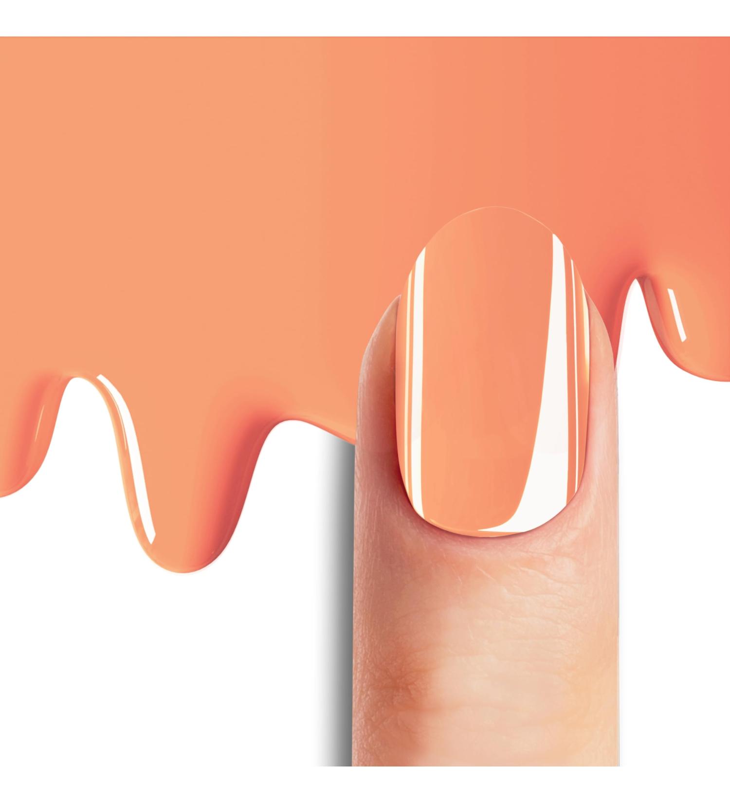 Bot 20x UV gel nail foil self -adhesive - up to 3 weeks stop - dermatest "very good" - All -in -1 nail foils self -adhesive: no under/overlock necessary raw salmon