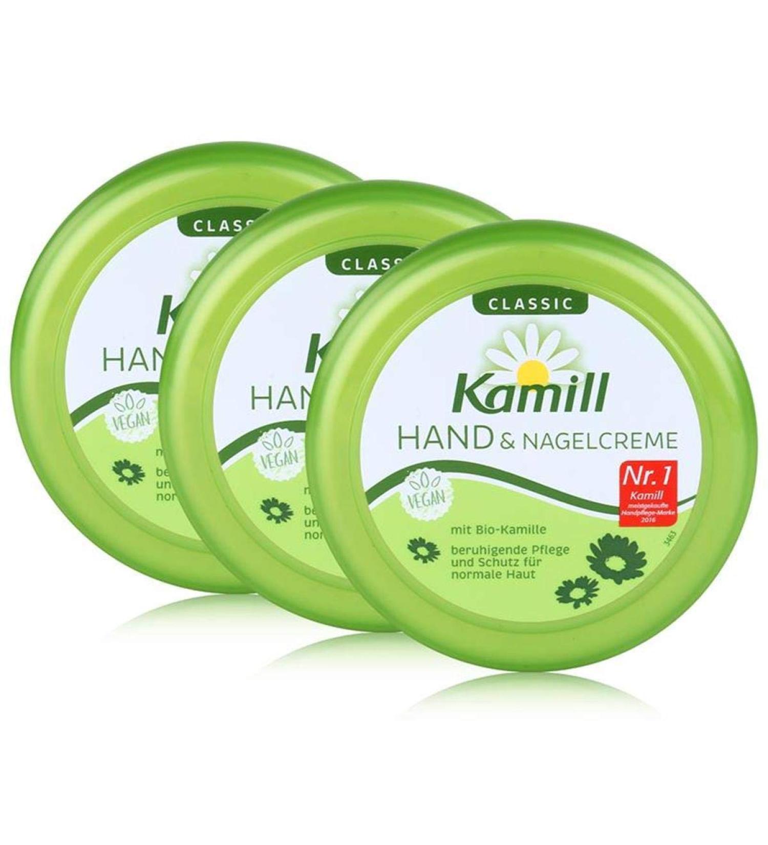 Buy Burnus Kamill Cream 3-Pack (3 x 150 ml) - Organic Moisturizing & Nourishing Formula No Dyes or Microplastics - Buy Online on GoSupps.com