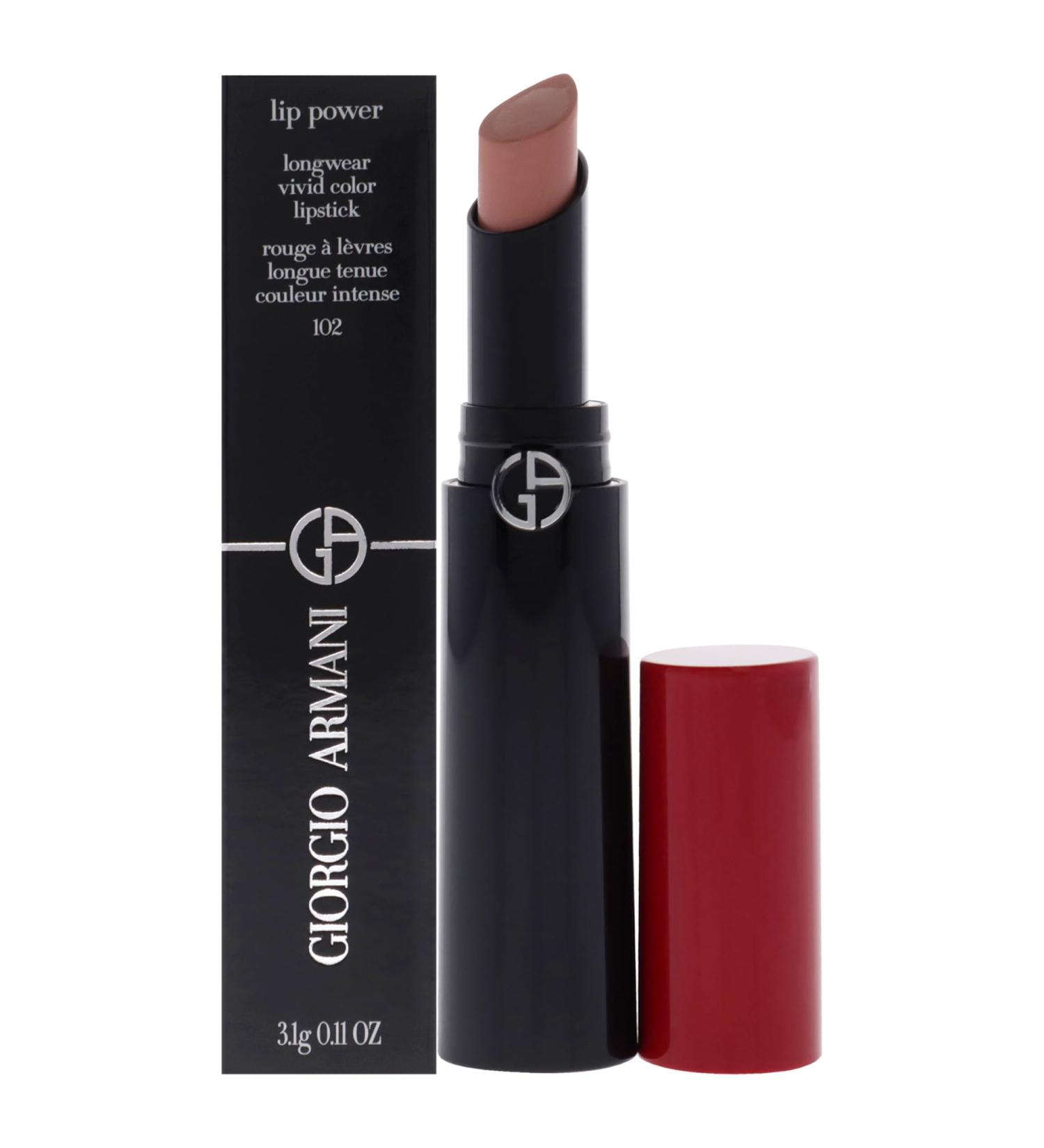 Giorgio Armani Lip Power Longwear Vivid Color Lipstick 102 Romanza - 0.11 oz | Buy Internationally - Buy Online on GoSupps.com