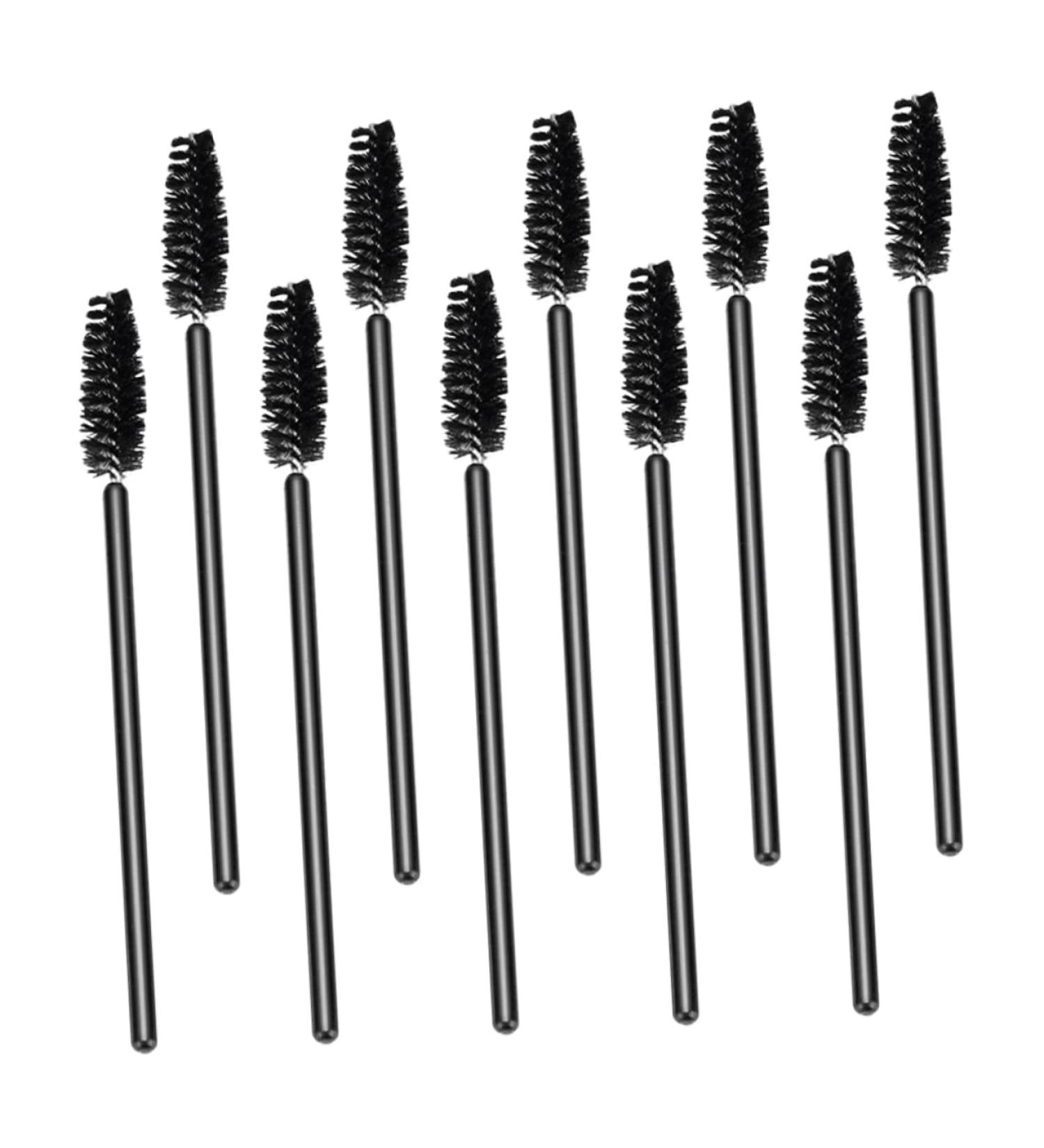 NOLITOY 200 Pcs Elbow Mascara Brush Lash Mascara Lash Accessories False Plastic Make up Eyelash Tool Travel 9.7x0.6cmx4pcs Blackx4pcs - Buy Online on GoSupps.com