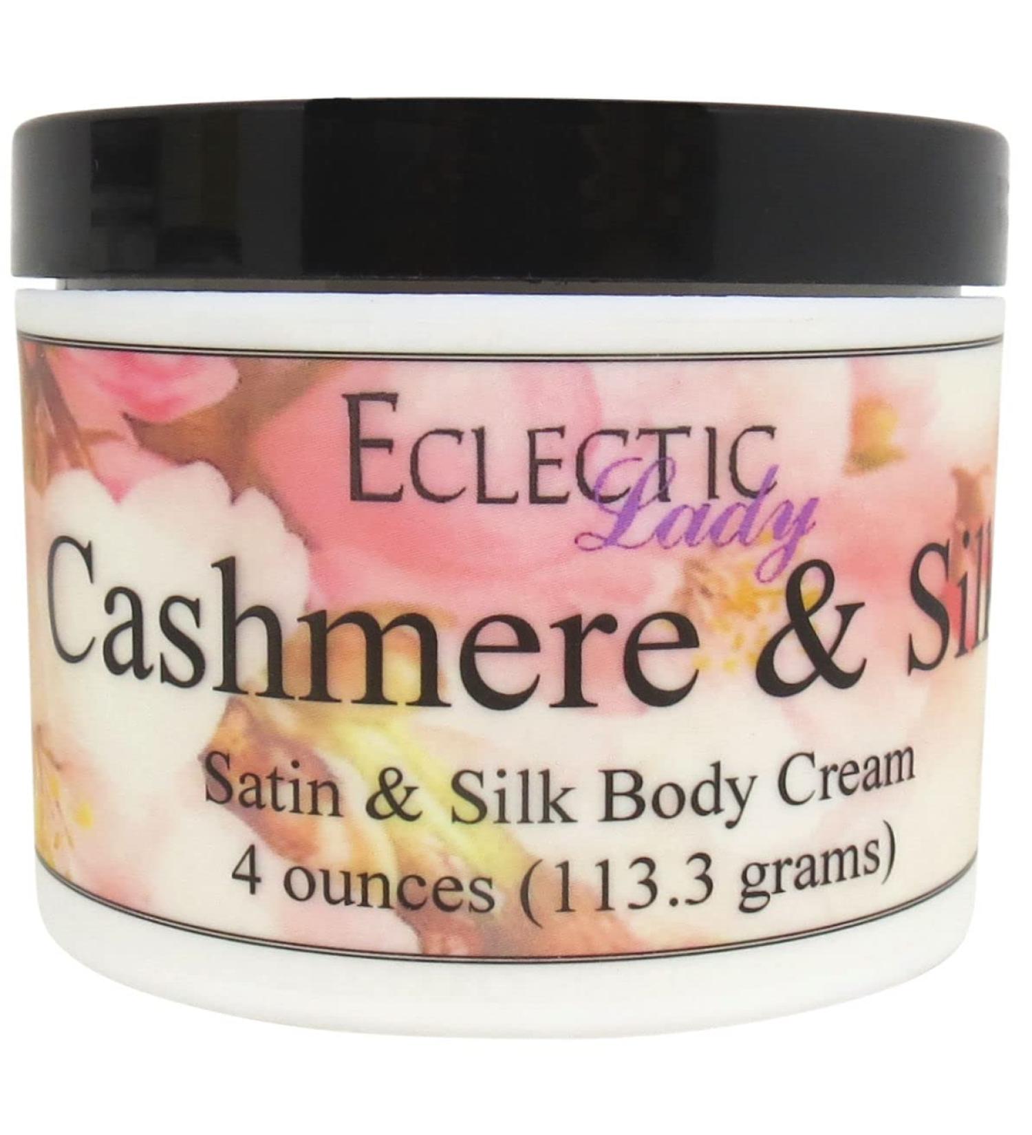 Eclectic Lady Cashmere & Silk Body Cream - 4 oz Handcrafted USA | Shea Butter Aloe Phthalate-Free Perfect for Women - Buy Online on GoSupps.com