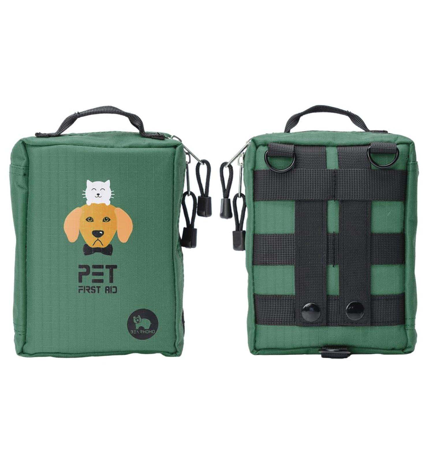 CStern First Aid Kit for Dogs Cats Rabbits Pets Waterproof Including 160 Pieces Equipment for First Aid Home Care and Emergencies Outdoor Emergency Rescue for Pets (Green) - Buy Online on GoSupps.com