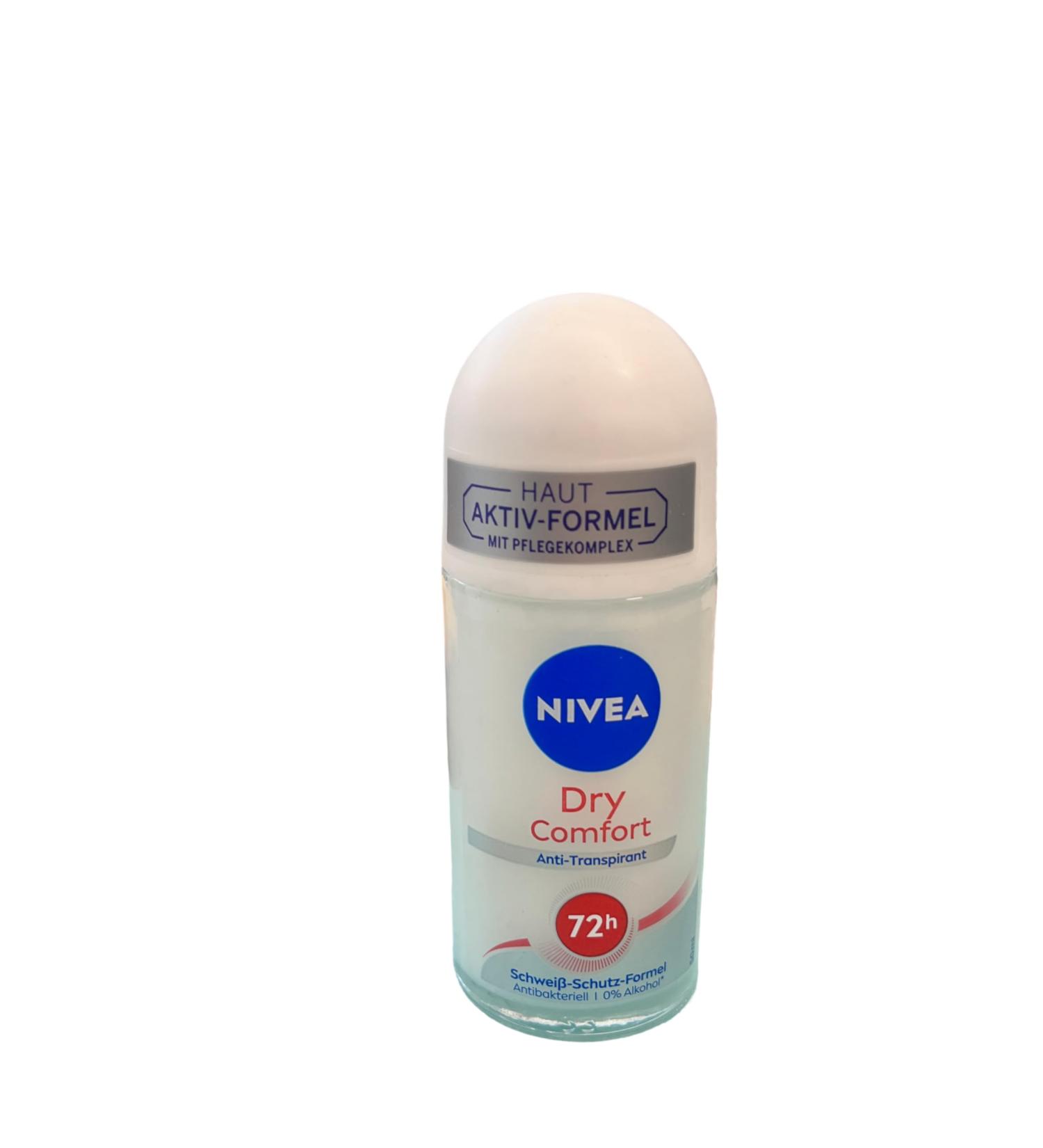  NIVEA NIVEA Roll-on Women Dry Comfort Deodorant 3 x 50 ml (Pack of 3) - Buy Online on GoSupps.com