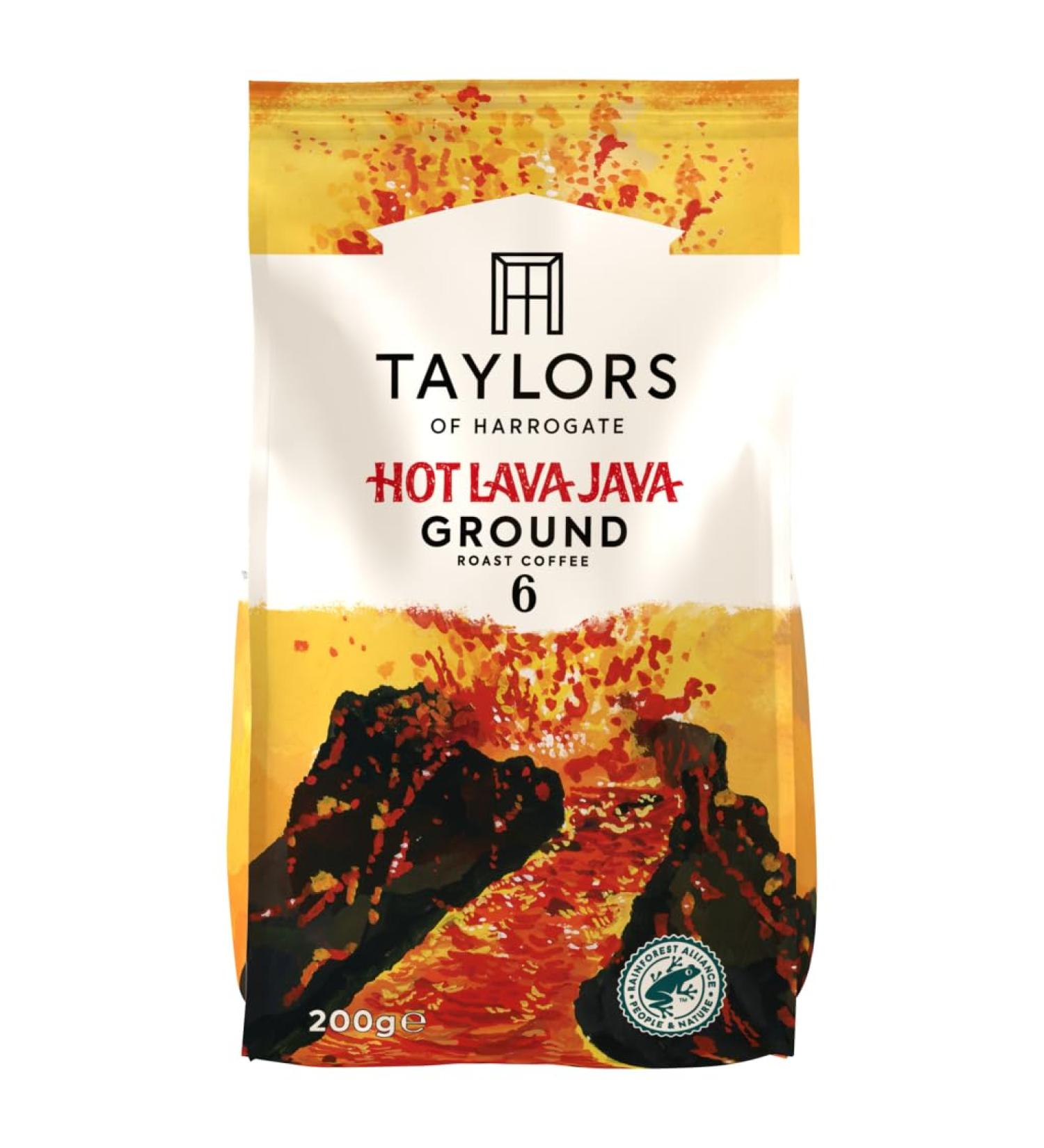 Taylors of Harrogate Hot Lava Java Ground Roast Coffee 200g