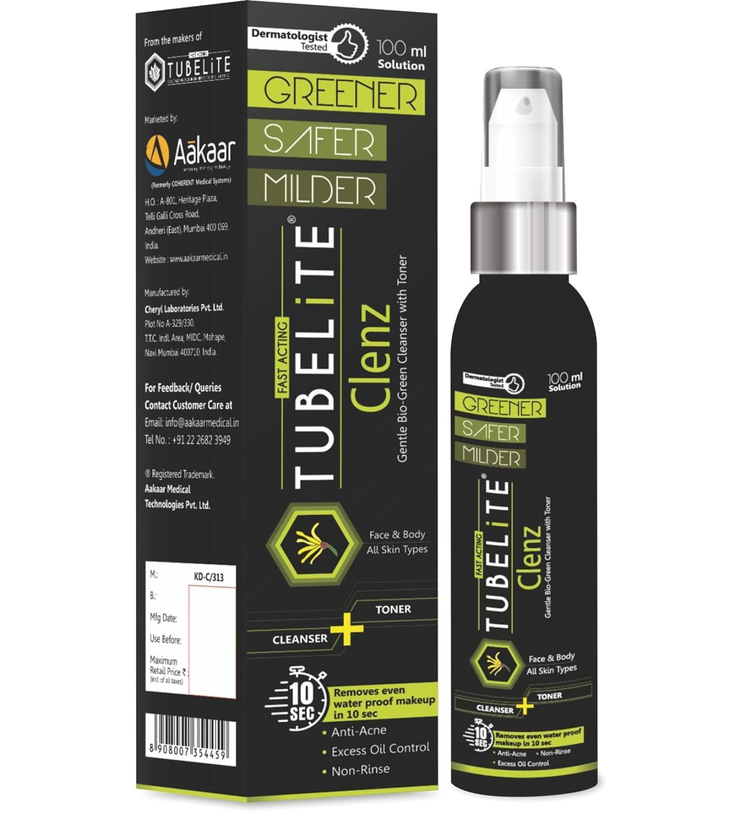 Gentle Bio-Green Cleanser with Toner - 100ml | All Skin Types | Face & Body | International Shipping Available - Buy Online on GoSupps.com