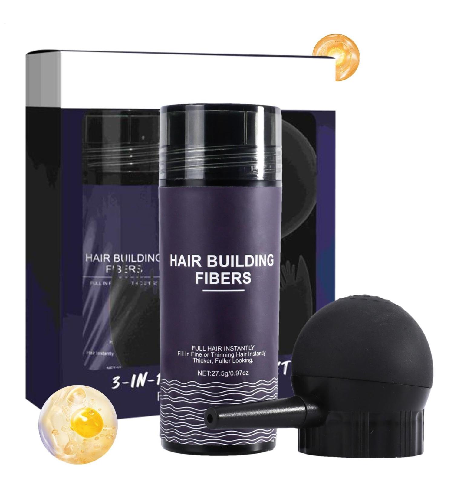 Hairline Powder Hair Thickening Thinning Hair Waterproof Powder Hair Fibers Fuller Hair Hair Concealer Men's Hair Waterproof Hairline Powder For Women Men Instantly Thicker & Fuller Look - Buy Online on GoSupps.com