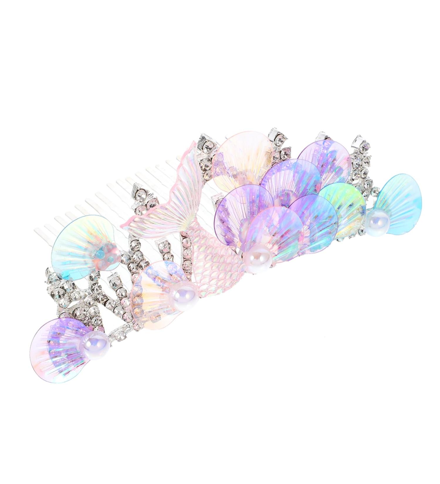 FRCOLOR Rhinestone Tuck Comb Women Crown Hairpiece Headdresses for Women Headpieces for Girls Hair Barrettes Hair Volume Clip Hair Claw Clips Hairclips Flower Girl Metal Hair Comb Women's - Buy Online on GoSupps.com
