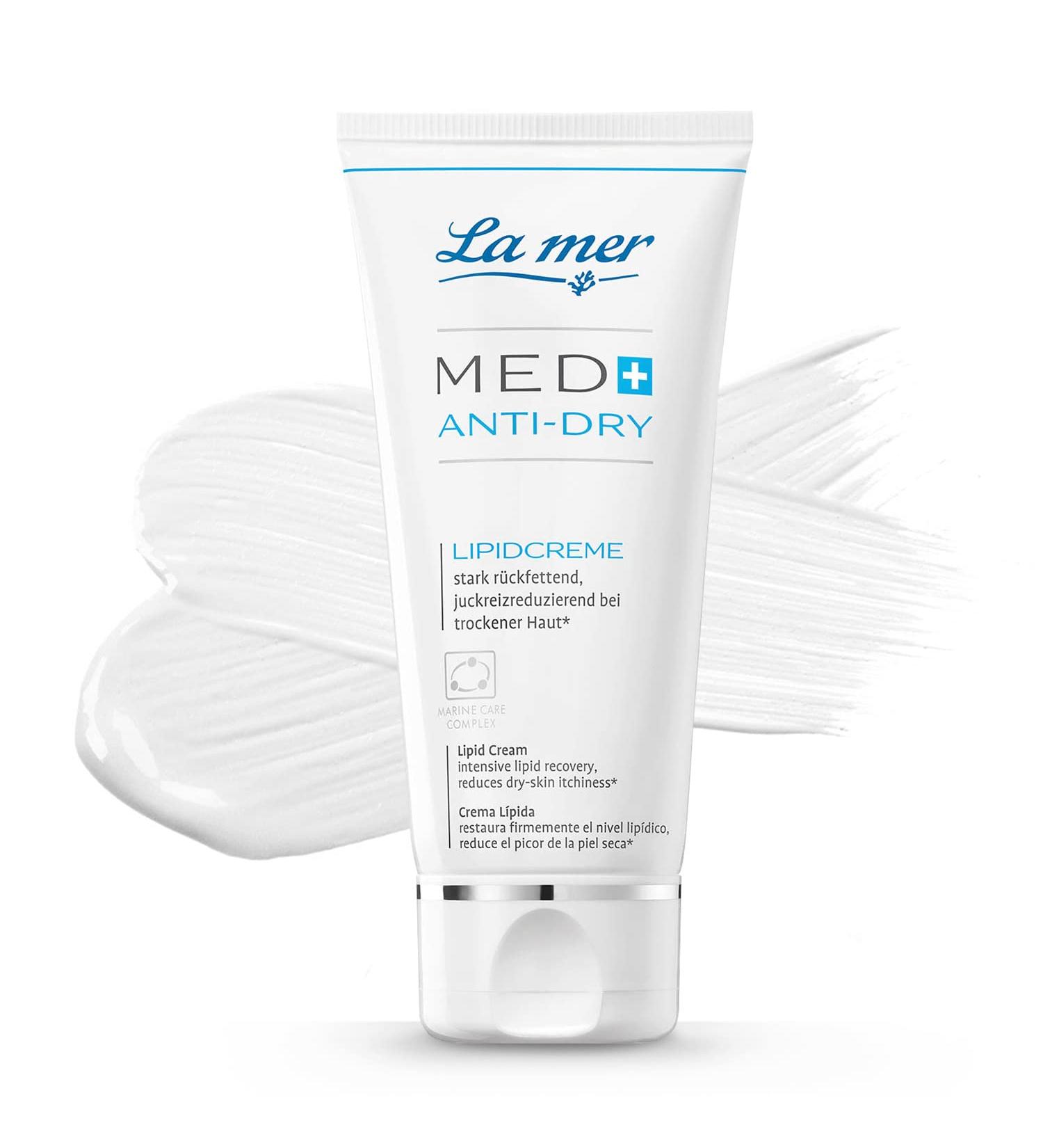  La Mer La mer MED+ Anti-Dryness Lipid Cream Highly nourishing cream for very dry skin Reduces itching associated with dryness Soothes acute flare-ups Treatment for psoriasis or - Buy Online on GoSupps.com