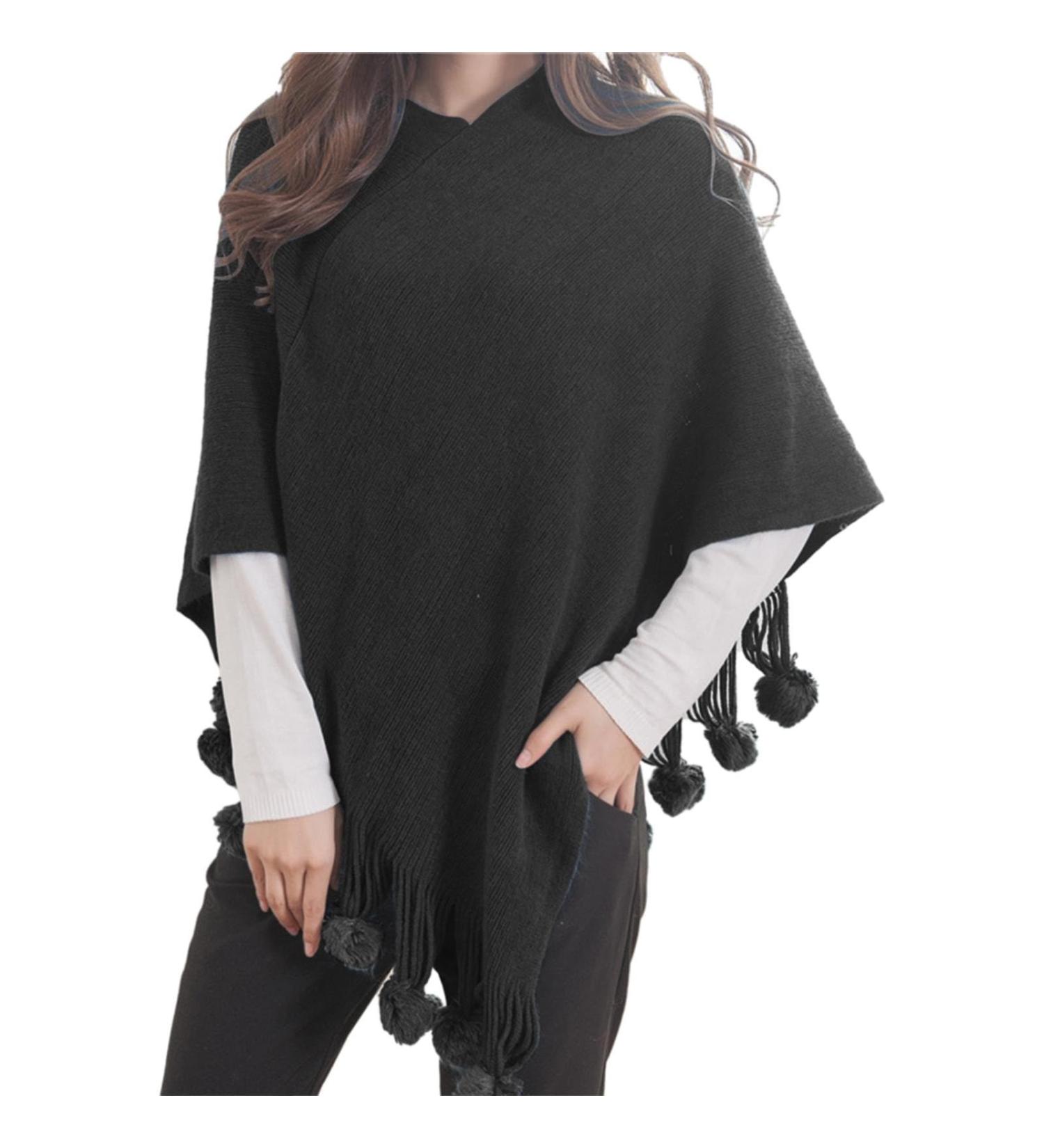 Buy Elegant Women's Triangular Scarf | Autumn Winter Kashmir Bib Scarf - Large Size Black Print - Buy Online on GoSupps.com