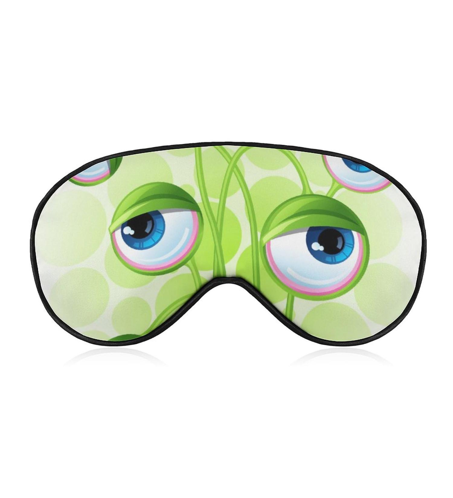 Shop Cute Alien Eyes Sleep Mask | Adjustable Eye Shade Cover - Blocks Light & Reduces Puffy Eyes - Perfect Gift - Buy Online on GoSupps.com