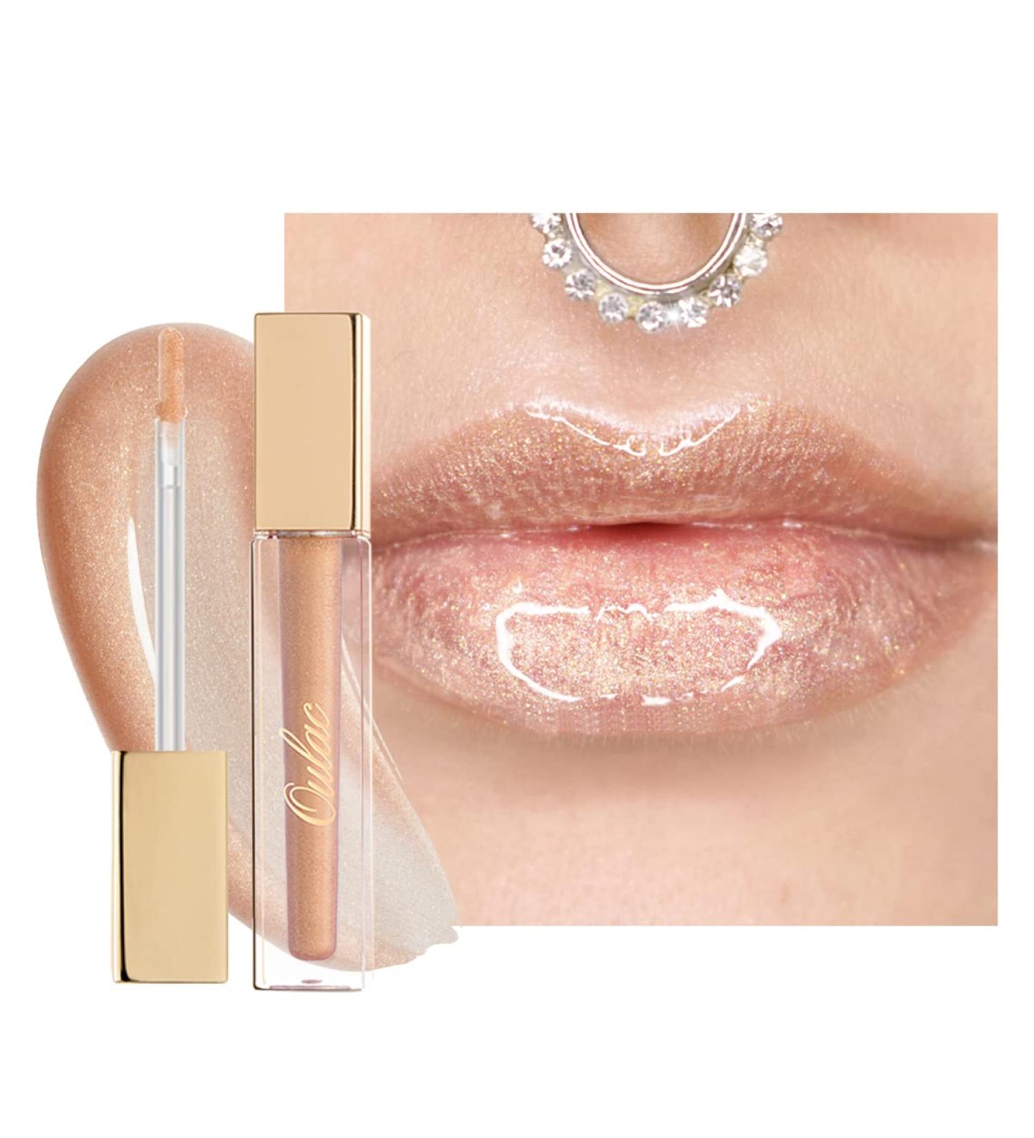 Oulac Clear Nude Lip Plumper Gloss | Moisturizing & Reduce Fine Lines Lip Oil | Non-Sticky Lip Gloss for Women | 4.5ml/0.15fl.oz - Star Quality(C04) - Buy Online on GoSupps.com
